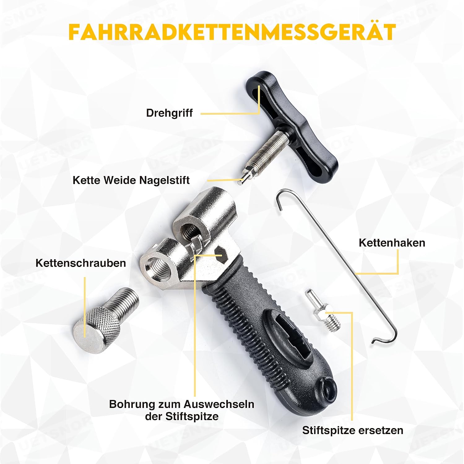 Thumbnail 4 de UETSNOR Kettennieter Fahrrad Set 6-12 Fach