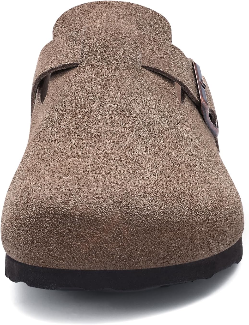 Detalle de Litfun Women's Genuine Suede Clogs with Arch Support