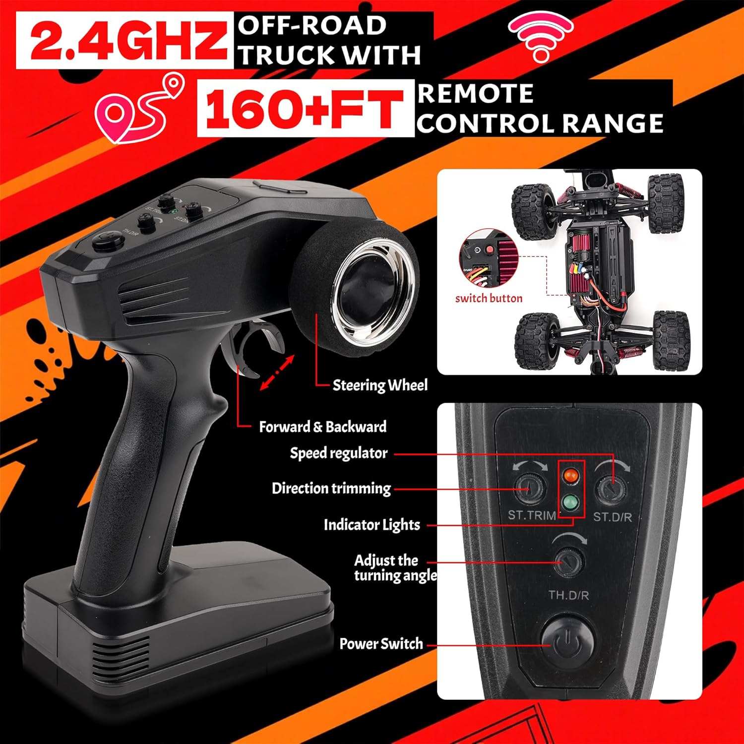 Thumbnail 6 de JOYTREKY Remote Control Car 1:18 4WD 40KMH