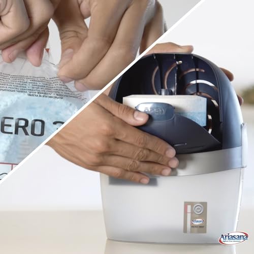 Detalle de Ariasana Aero 360 - Tab Agrumi Bipack (2x450g) e ricarica antiumidità: aria fresca e controllo muffe