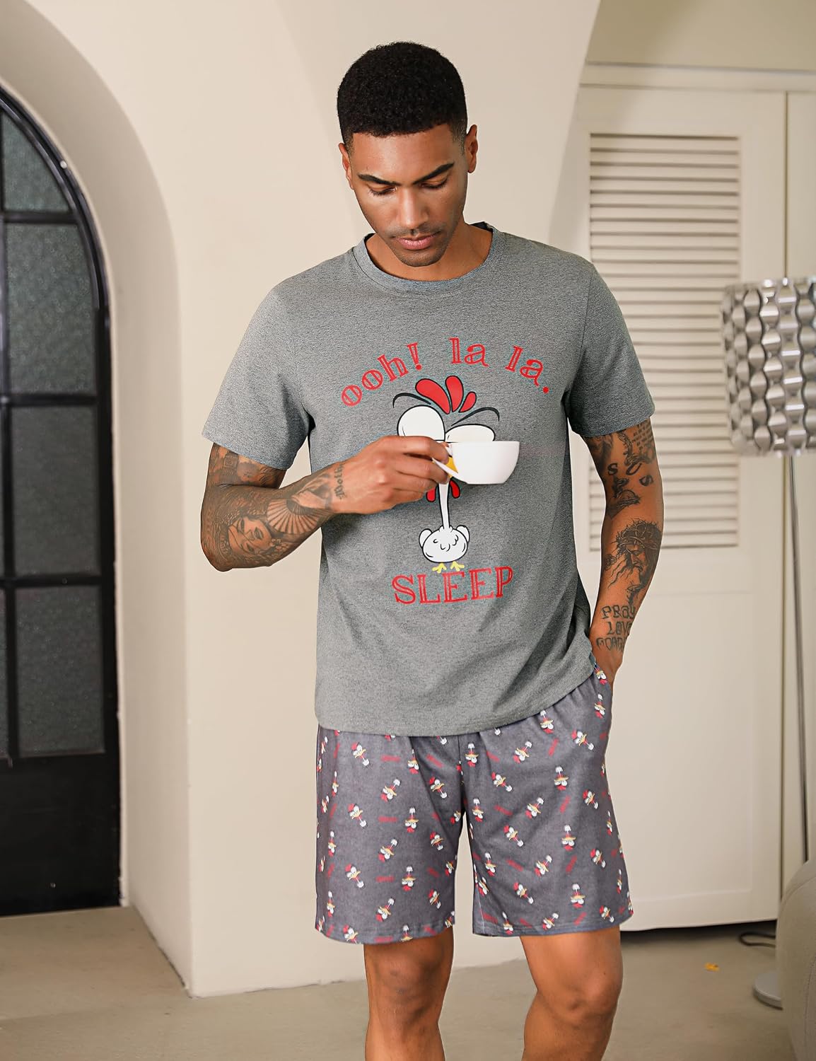 Thumbnail 4 de Jezonga Pyjama Homme Coton Été Court