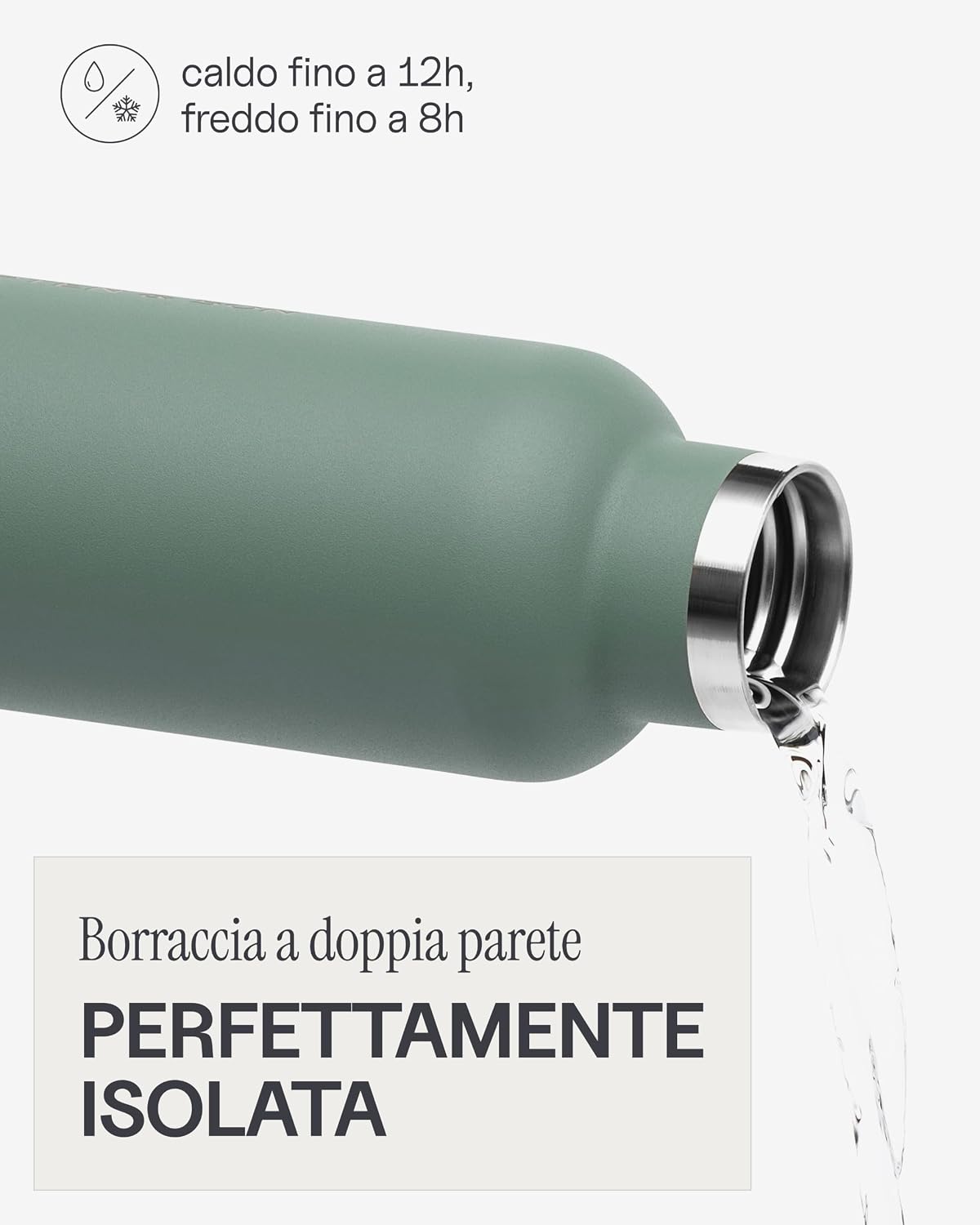 Detalle de Kapten & Son Borraccia termica 750 ml verde: design minimale, prestazioni affidabili