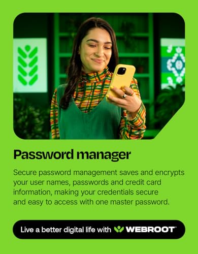Thumbnail 6 de Webroot Internet Security Complete (5 Devices, 1 Year) — Lightweight, Cloud-Driven Antivirus with Password Manager
