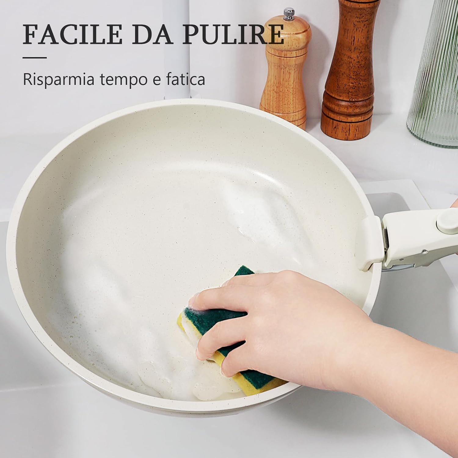 Thumbnail 6 de GiPP 11 Pezzi Set di Padelle Antiaderente Compatibile Induzione – Manici Rimovibili, per Camper e Piccole Cucine