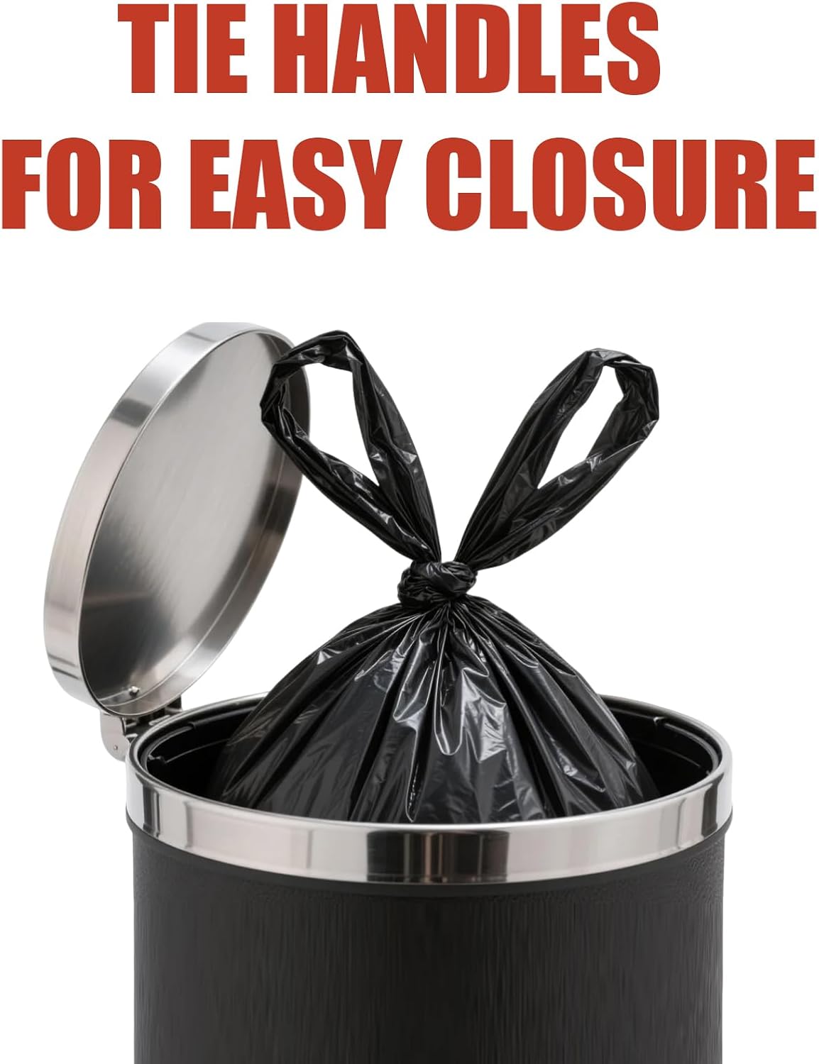Thumbnail 1 de RULDGEE 25L Bin Liners with Tie Handles 60 Count