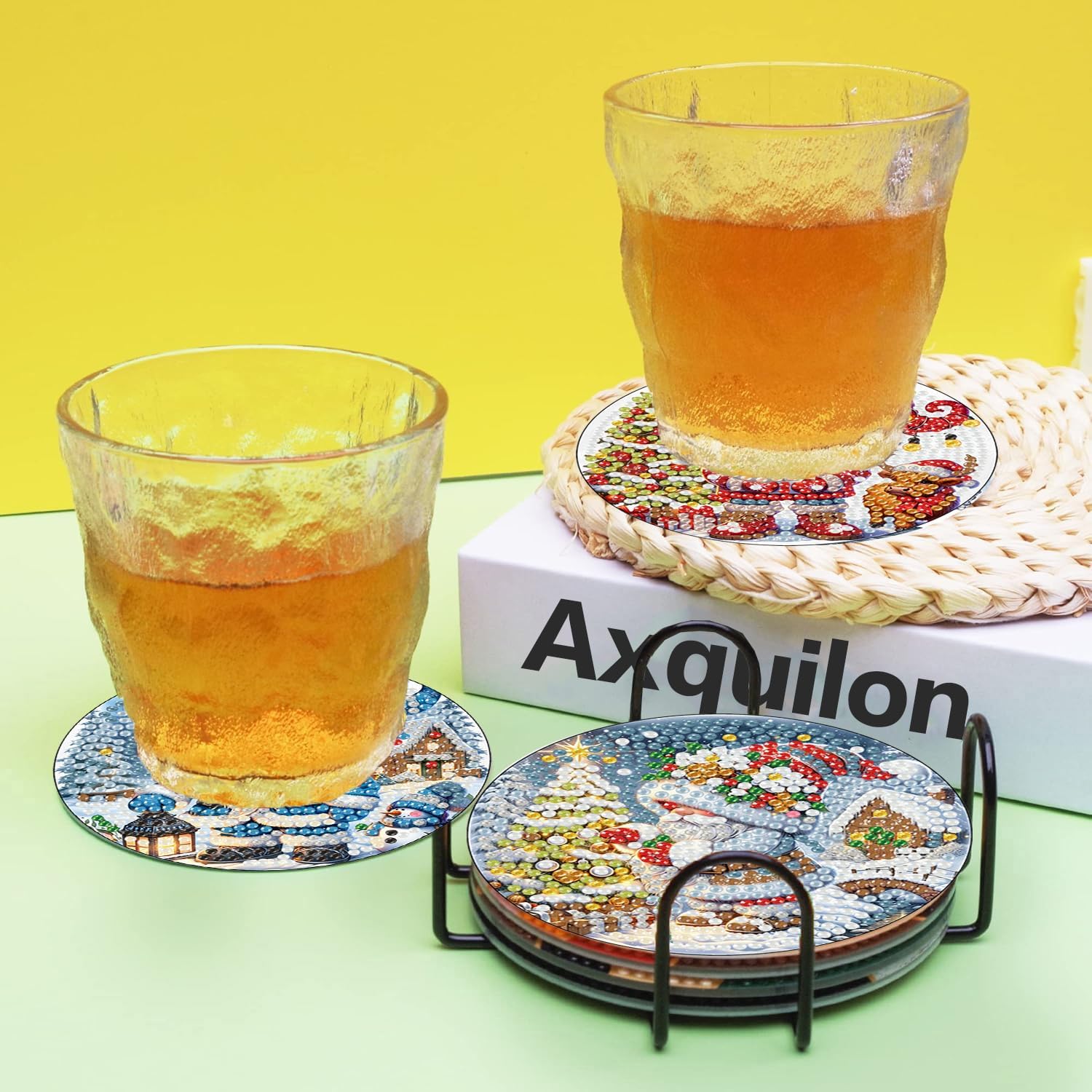 Detalle 1 de Axquilon Diamond Art Coaster Kit, 4x4 in