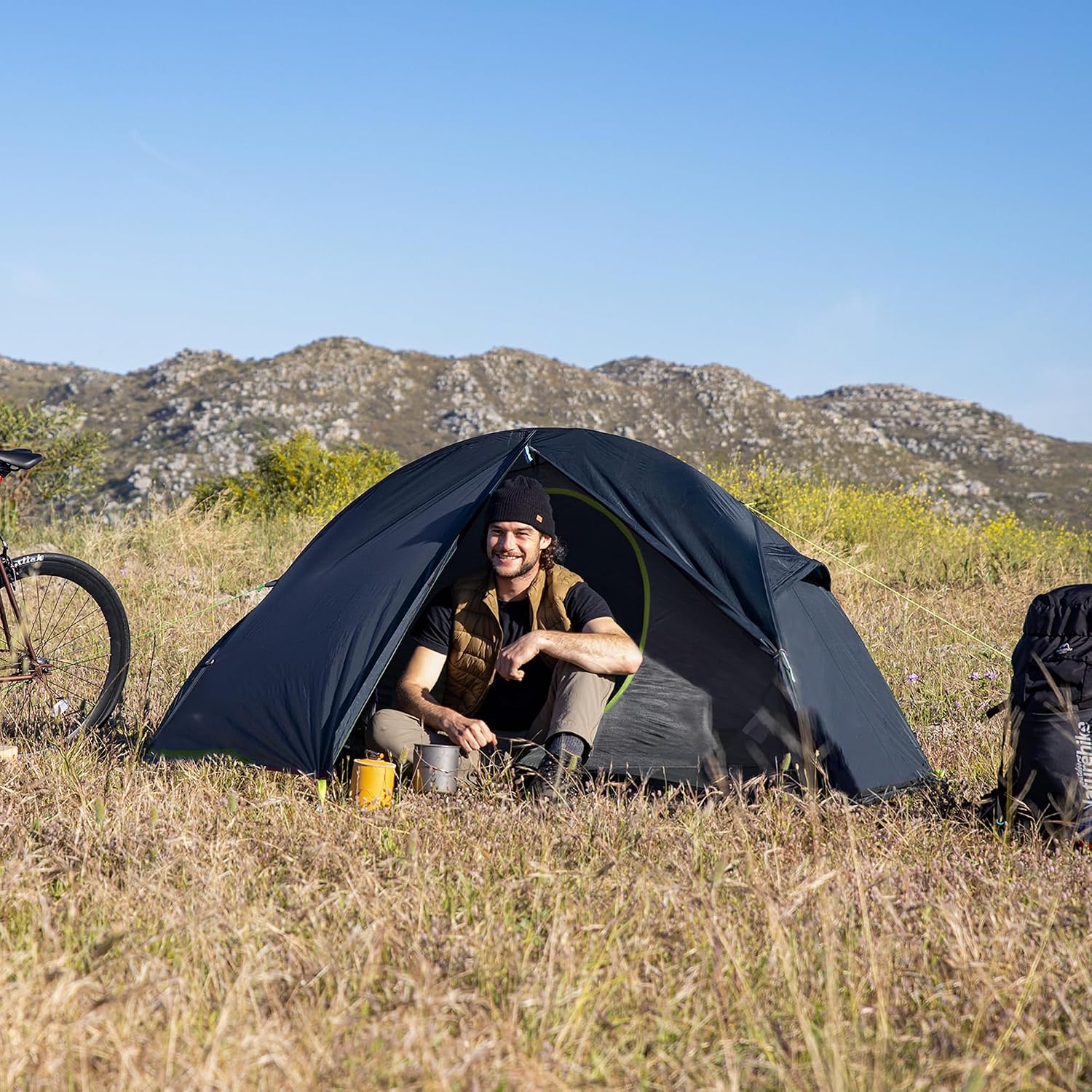 Thumbnail 1 de Naturehike NH18A095-D trekkingtent voor 1 persoon, vrijstaand en waterdicht