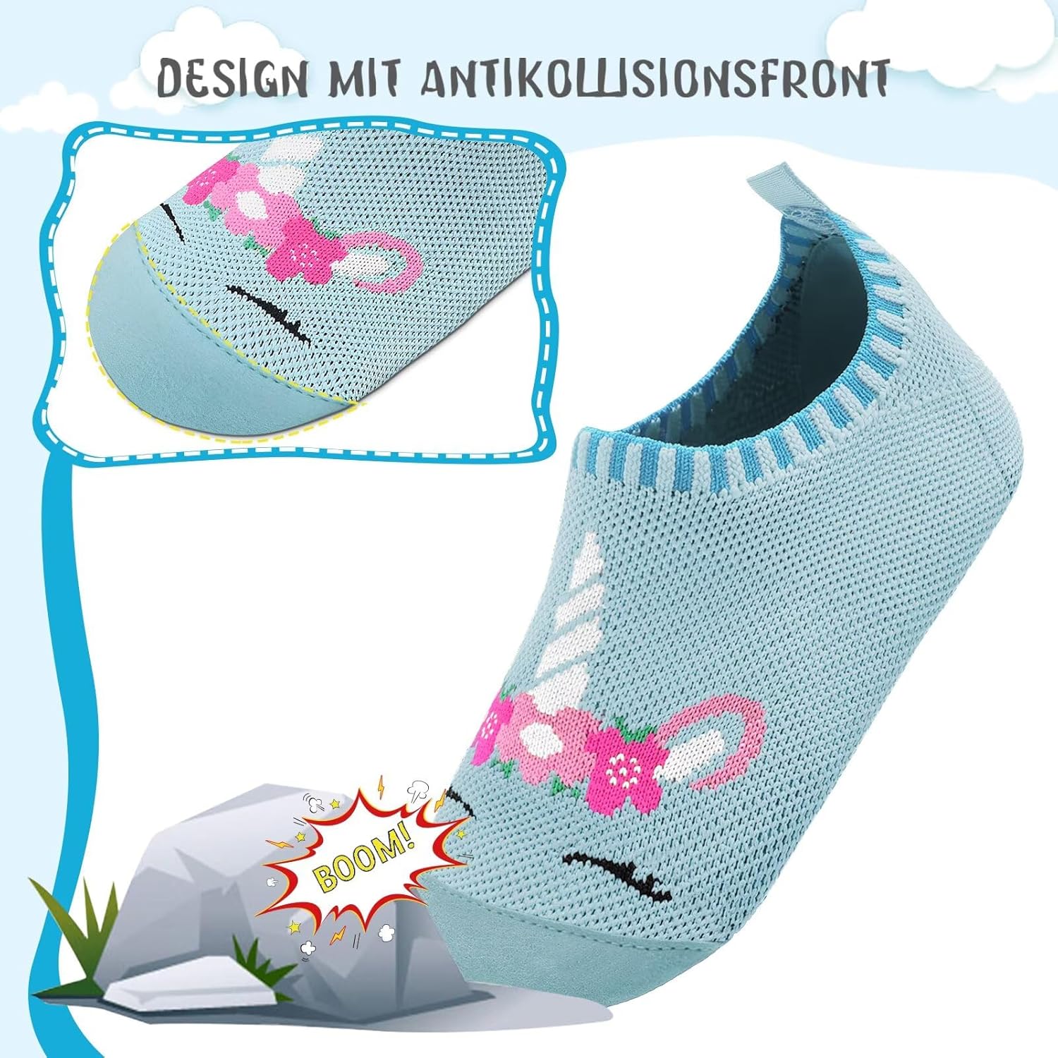 Thumbnail 1 de Kyopp chaussettes-chaussures respirantes antidérapantes pour bébé et enfant
