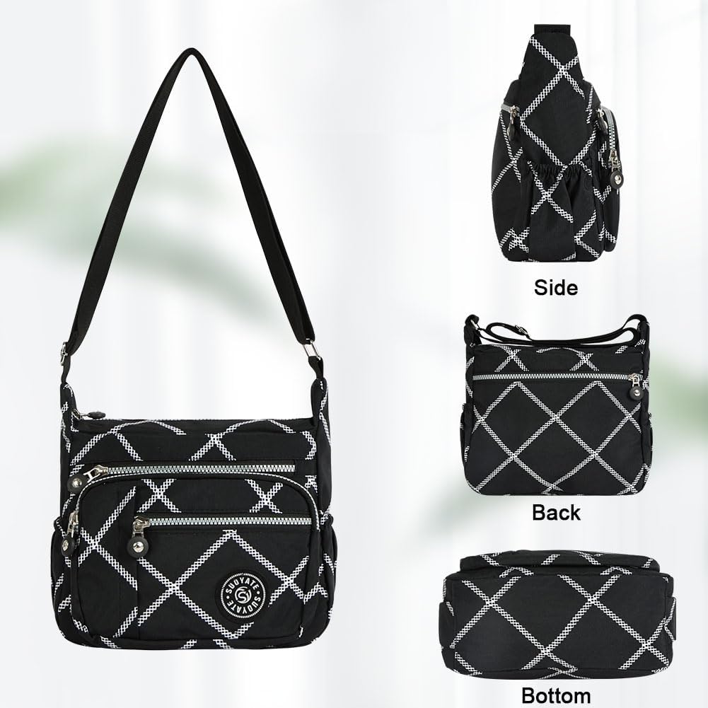 Thumbnail 4 de Aucuu Borsa a Tracolla da Donna in Nylon: stile casual e grande capacità