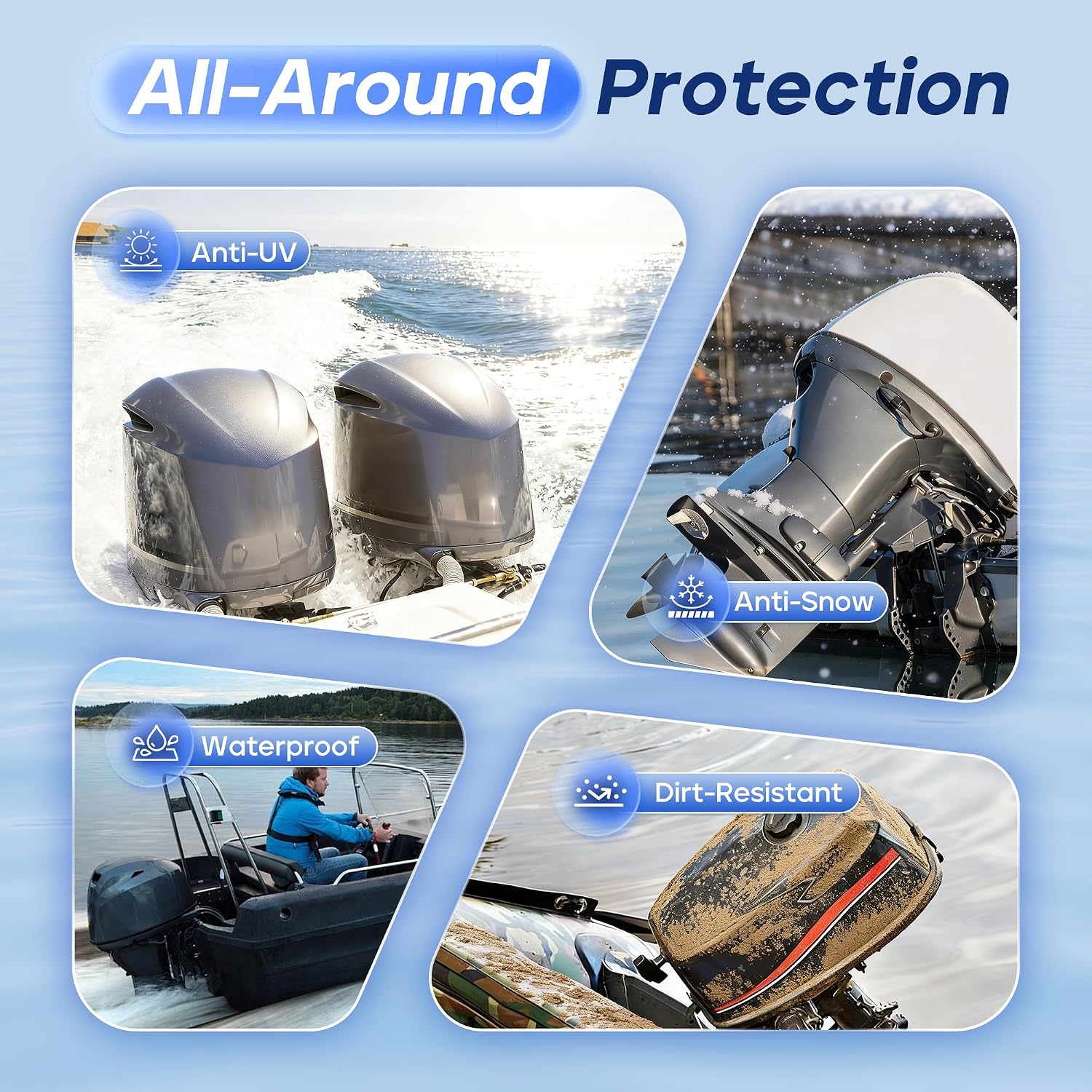 Thumbnail 2 de Outboard motor cover 60–100 HP
