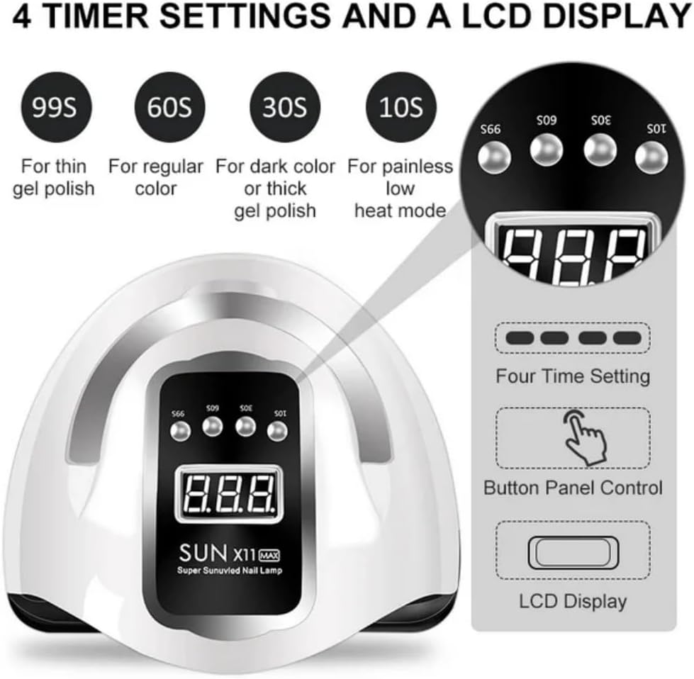 Detalle 2 de BEENLE 280W UV LED Nail Lamp for Gel Nails โ๐ฆ