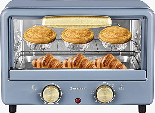 Detalle de Belaco BTO-1010L Retro Look Mini 10L Toaster Oven