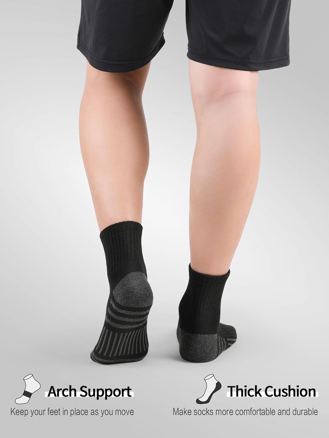 Thumbnail 1 de Airacker Athletic Quarter Socks 6 Pairs