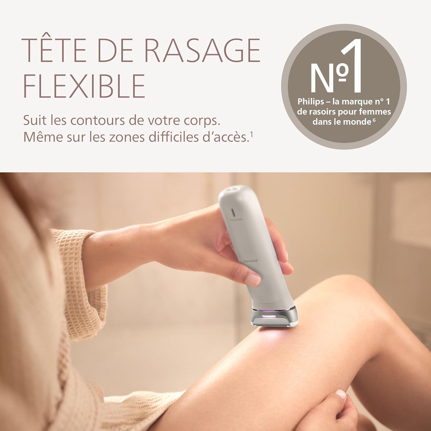 Thumbnail 2 de Philips Lady Shaver série 8000 BRL159/00 – rasoir sans fil 3 lames pour peau sèche ou mouillée