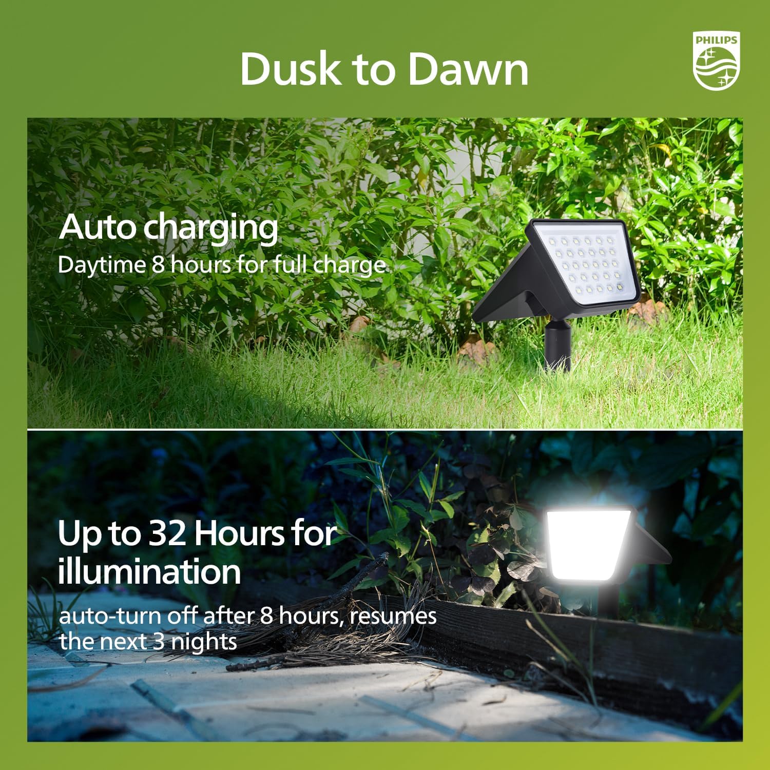 Detalle de Philips solar spot lights 6 pack