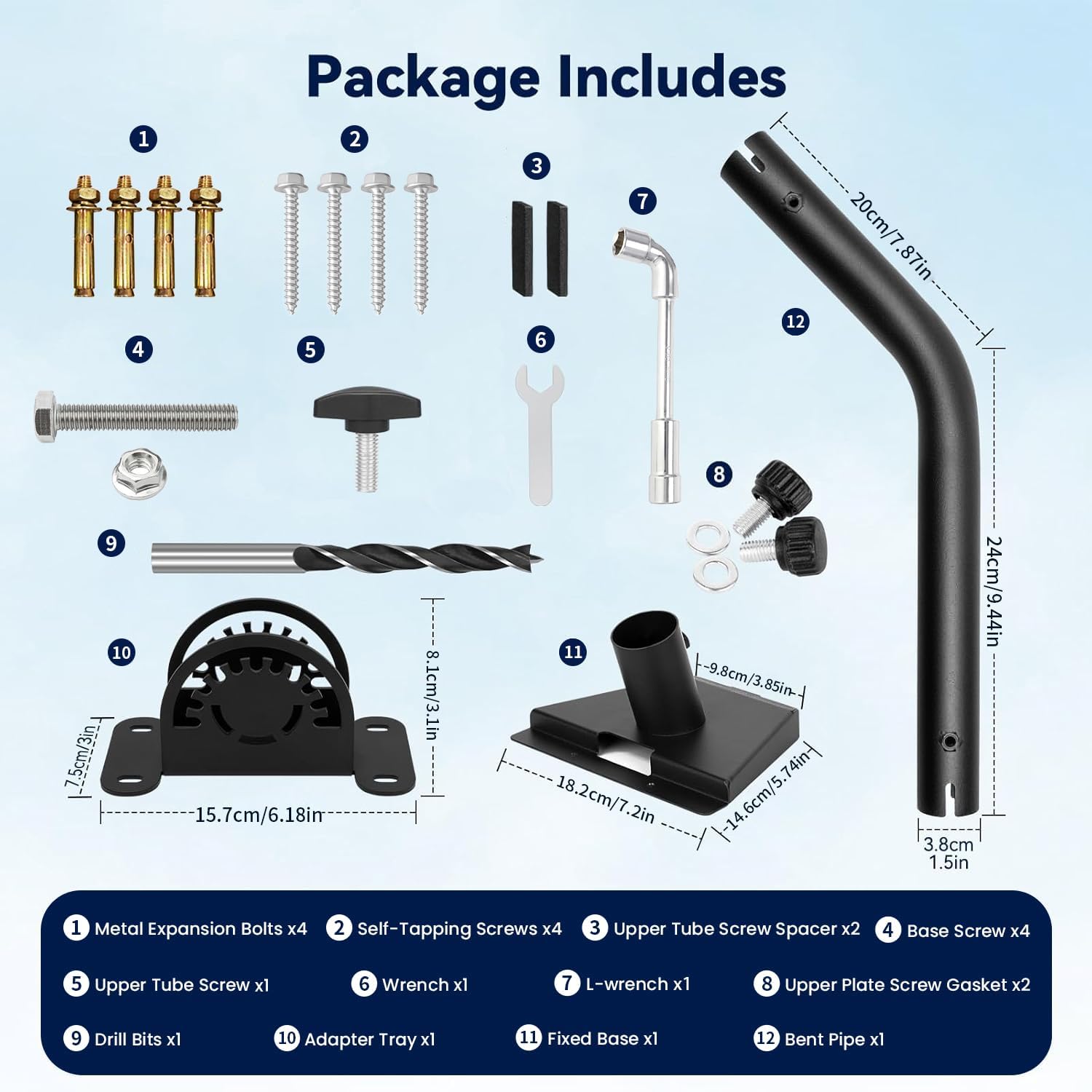 Detalle de Starlink Gen 3 mount kit for dish