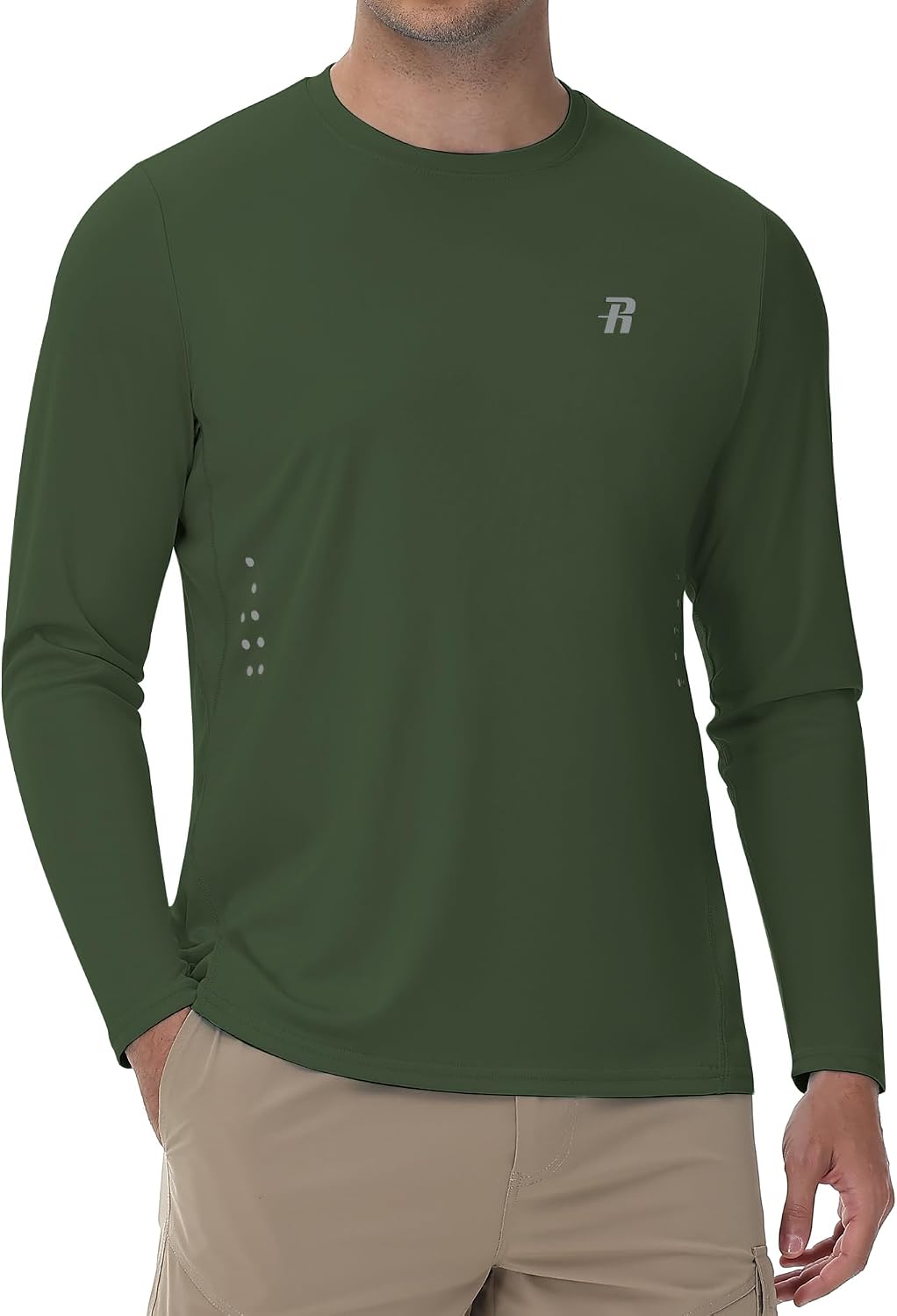 Thumbnail 6 de Runhit Men’s UPF 50+ Long-Sleeve Sun Protection Shirt (UV Swim/Rash Guard) for Fishing, Hiking & Running