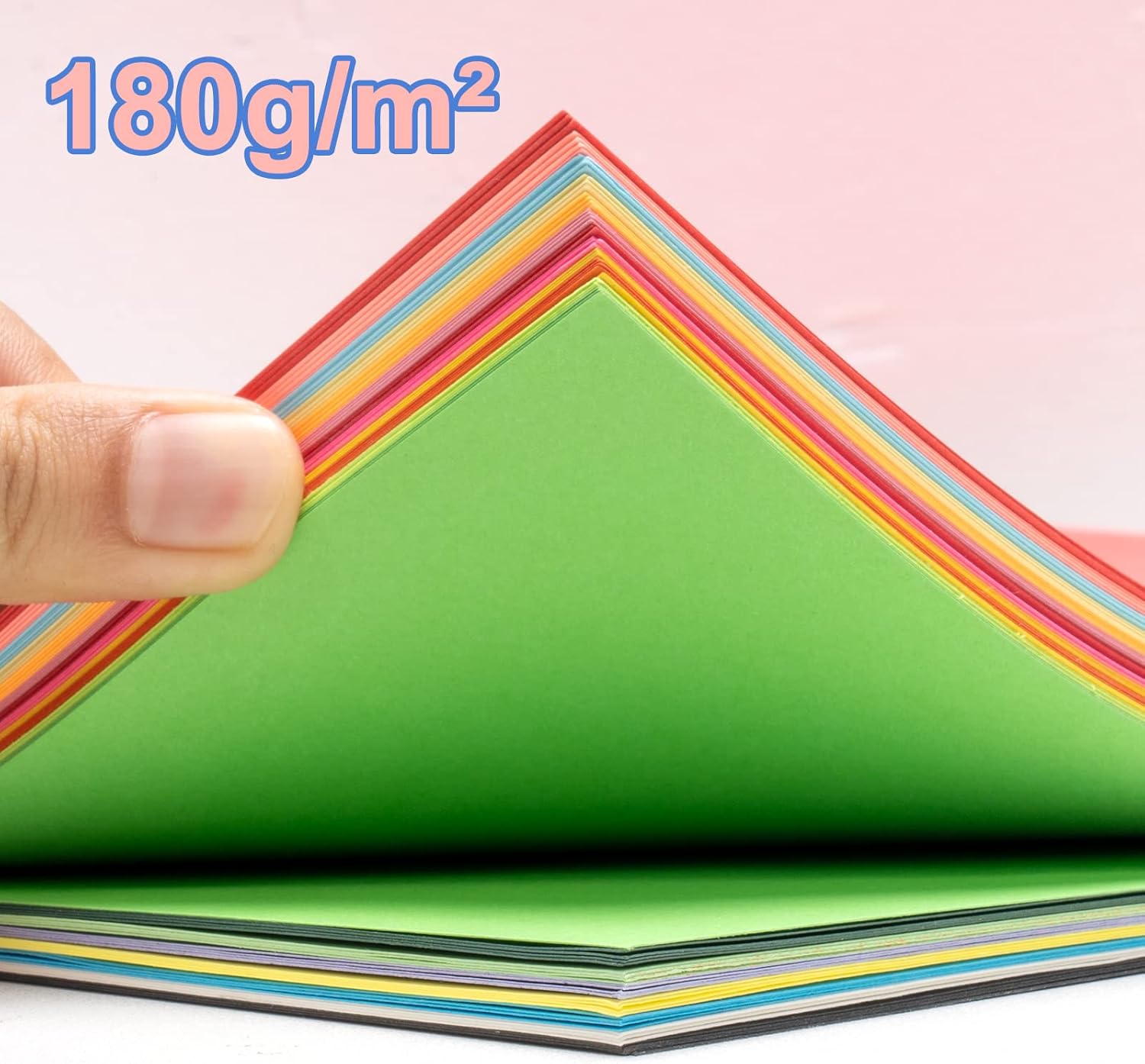 Thumbnail 2 de Carehabi Papier coloré A4 – 20 couleurs, 180 g/m², feuilles pour imprimantes et loisirs créatifs (80 feuilles)