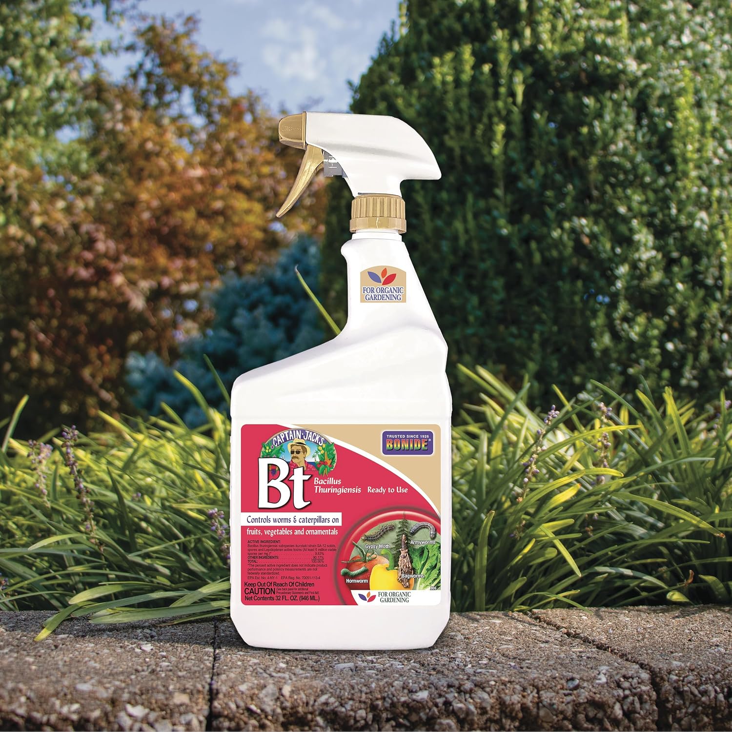Thumbnail 3 de Bonide Captain Jack's Bt Thuricide Ready-to-Use Spray (32 oz) - Effective Organic Caterpillar Control