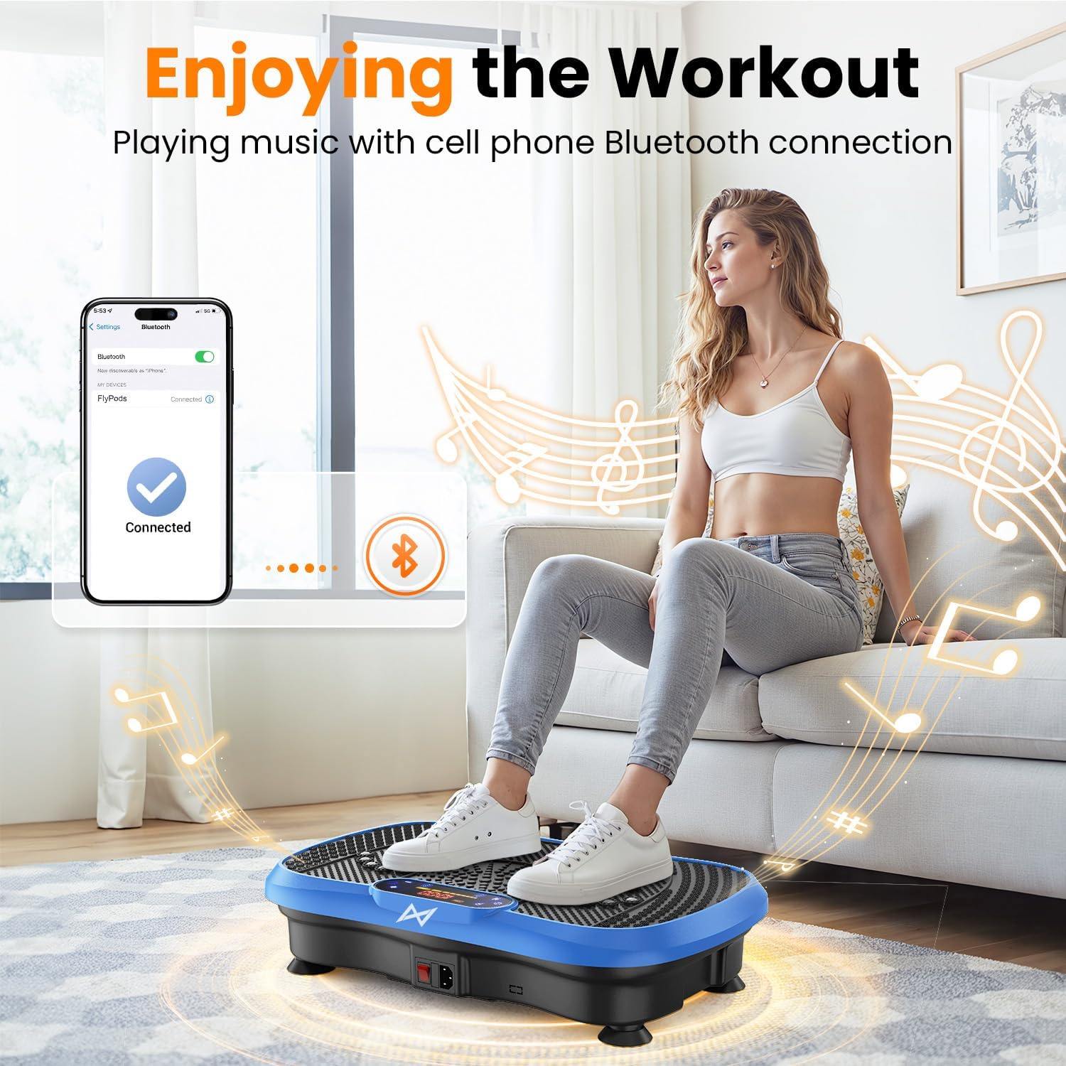 Detalle de AXV Vibration Plate 120-Speed Full Body Shaker