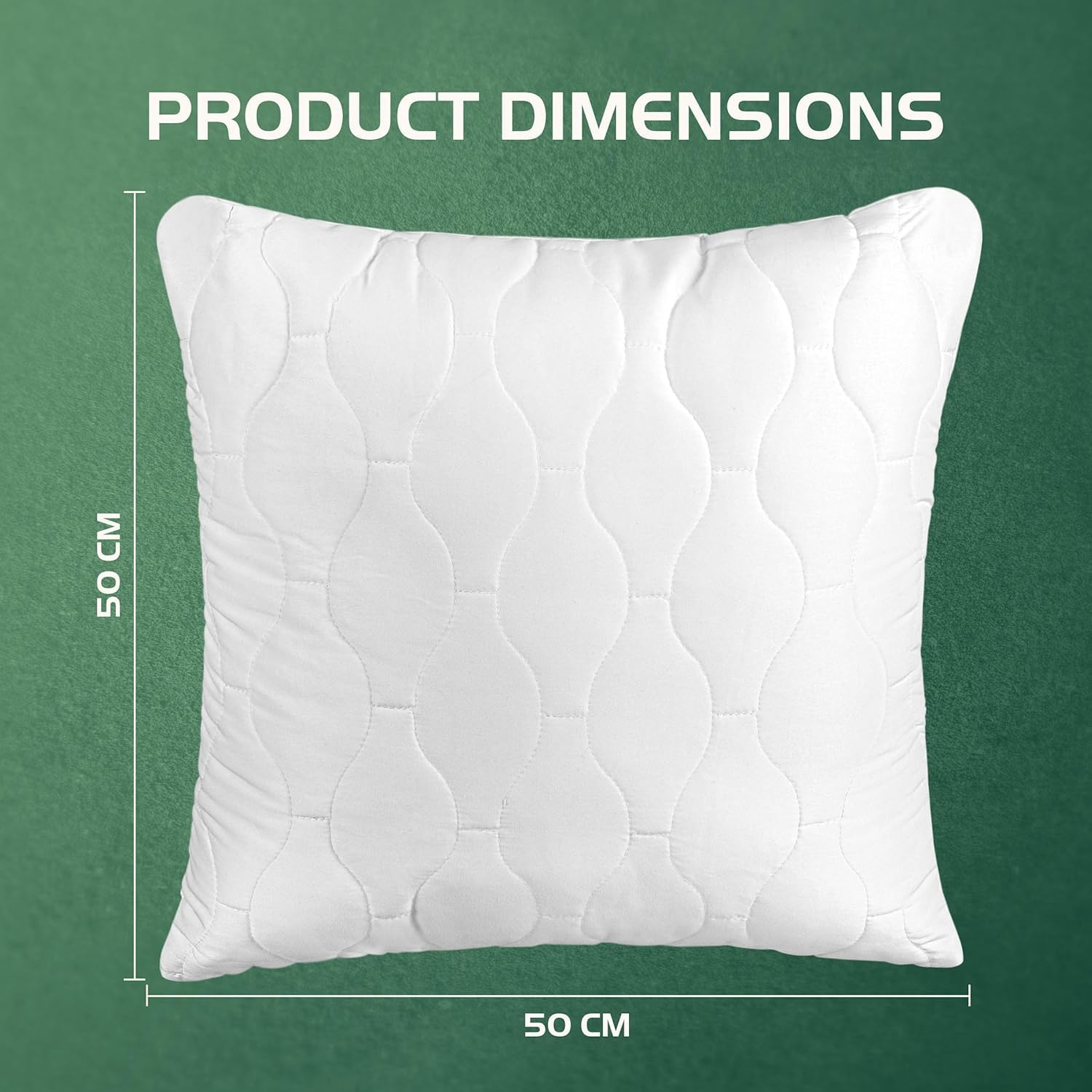 Thumbnail 2 de Utopia Bedding Kopfkissen 50x50 cm (2er Set) – Gestepptes, weiches Kissen für Sofa und Bett