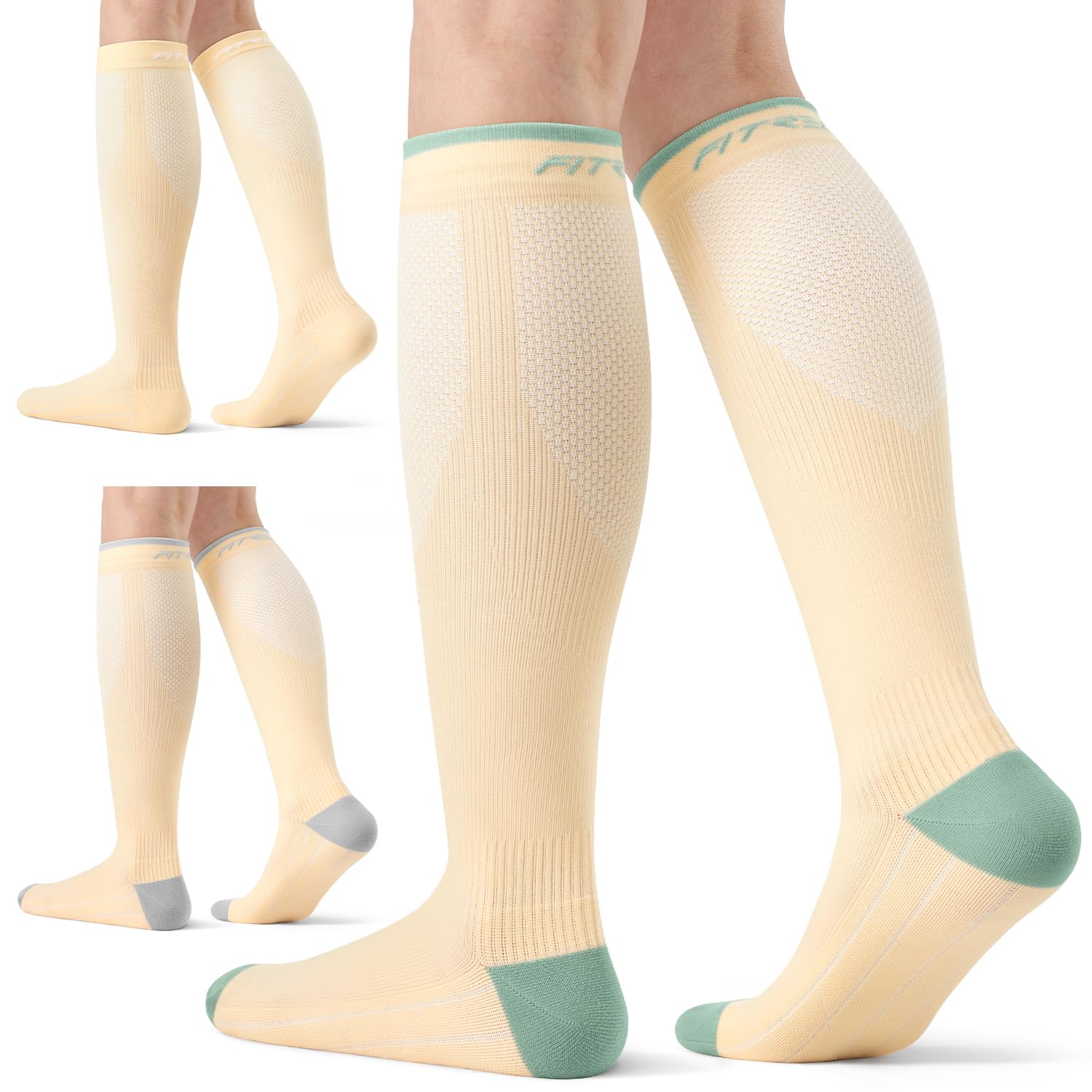Thumbnail 6 de FITRELL Compression Socks for Women and Men, 20–30 mmHg, Knee-High, 3 Pairs