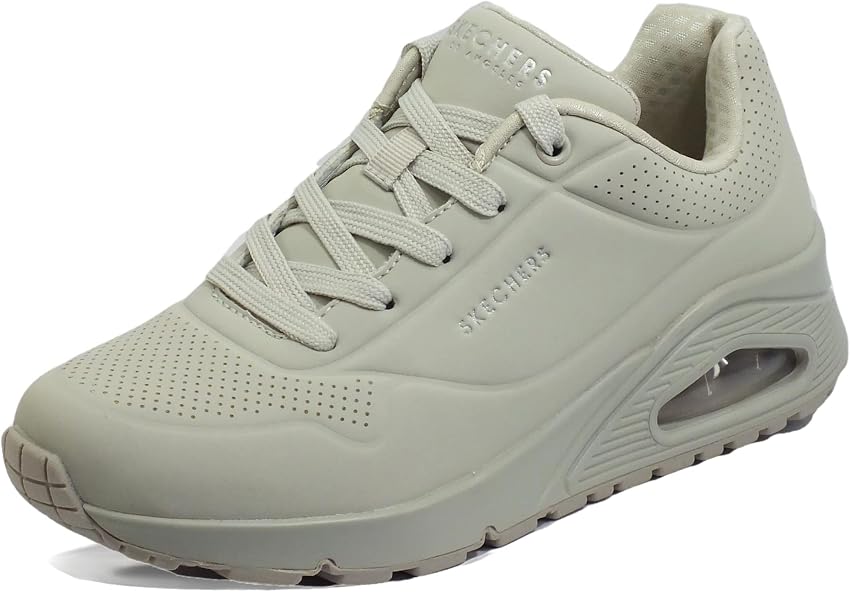 Detalle de Skechers Uno - Zapatillas de Deporte Mujer Off White 🏃♀