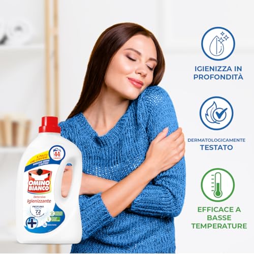 Thumbnail 4 de Omino Bianco Detersivo Lavatrice Igienizzante 132 Lavaggi, 1760 ml × 3