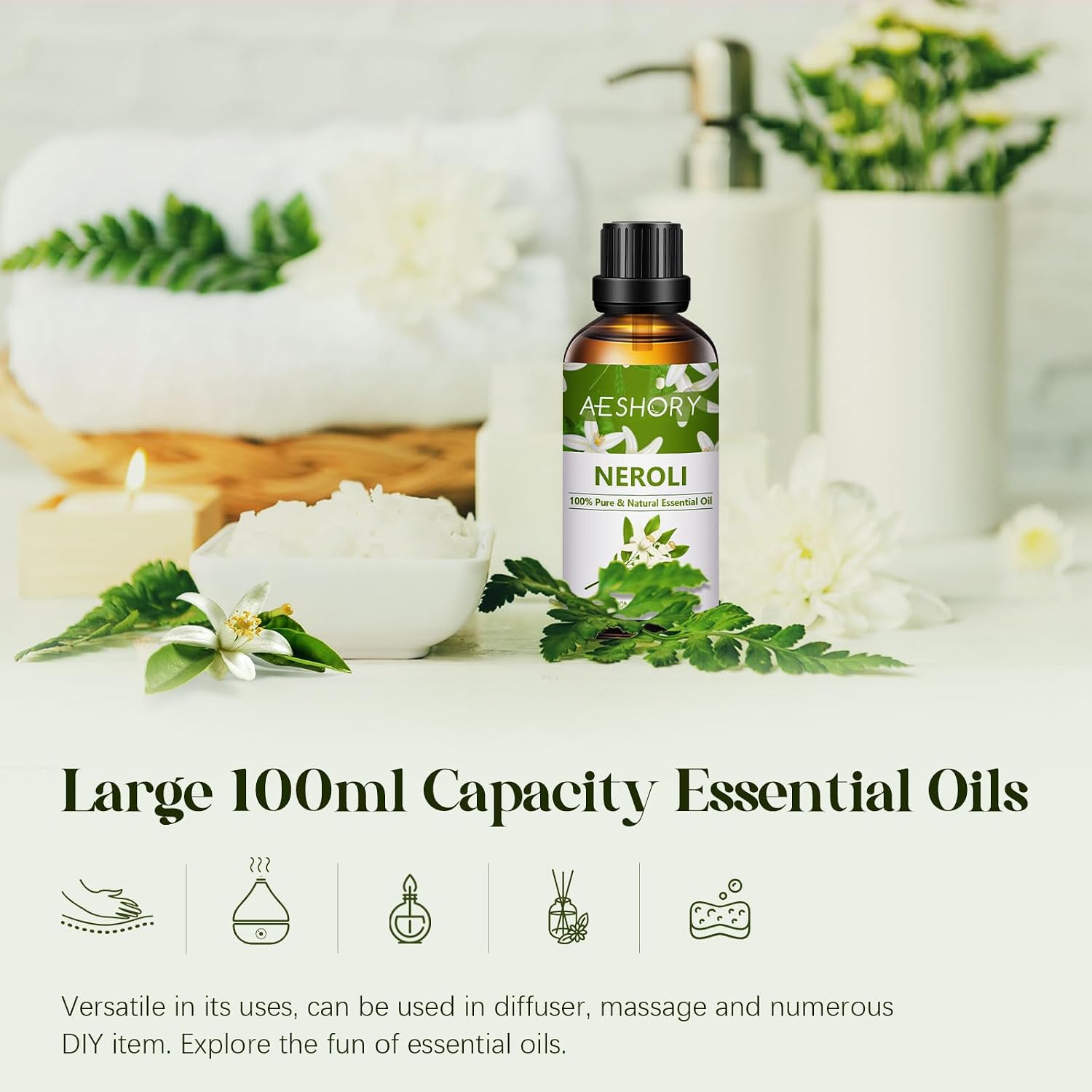 Detalle 2 de AESHORY Neroli Essential Oil 100ml