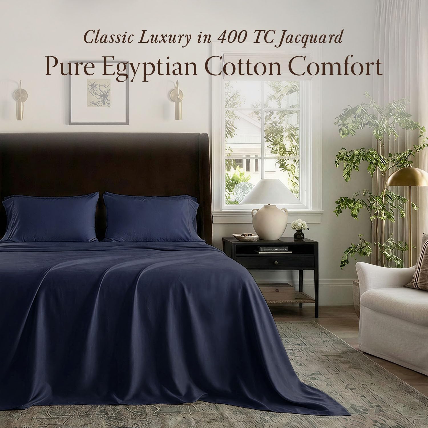 Thumbnail 1 de Threadmill King Egyptian Cotton sheets, 400-thread