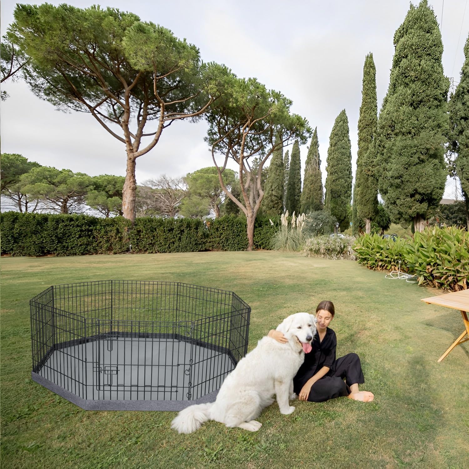 Thumbnail 5 de PETIME Foldable Dog Playpen 24" H