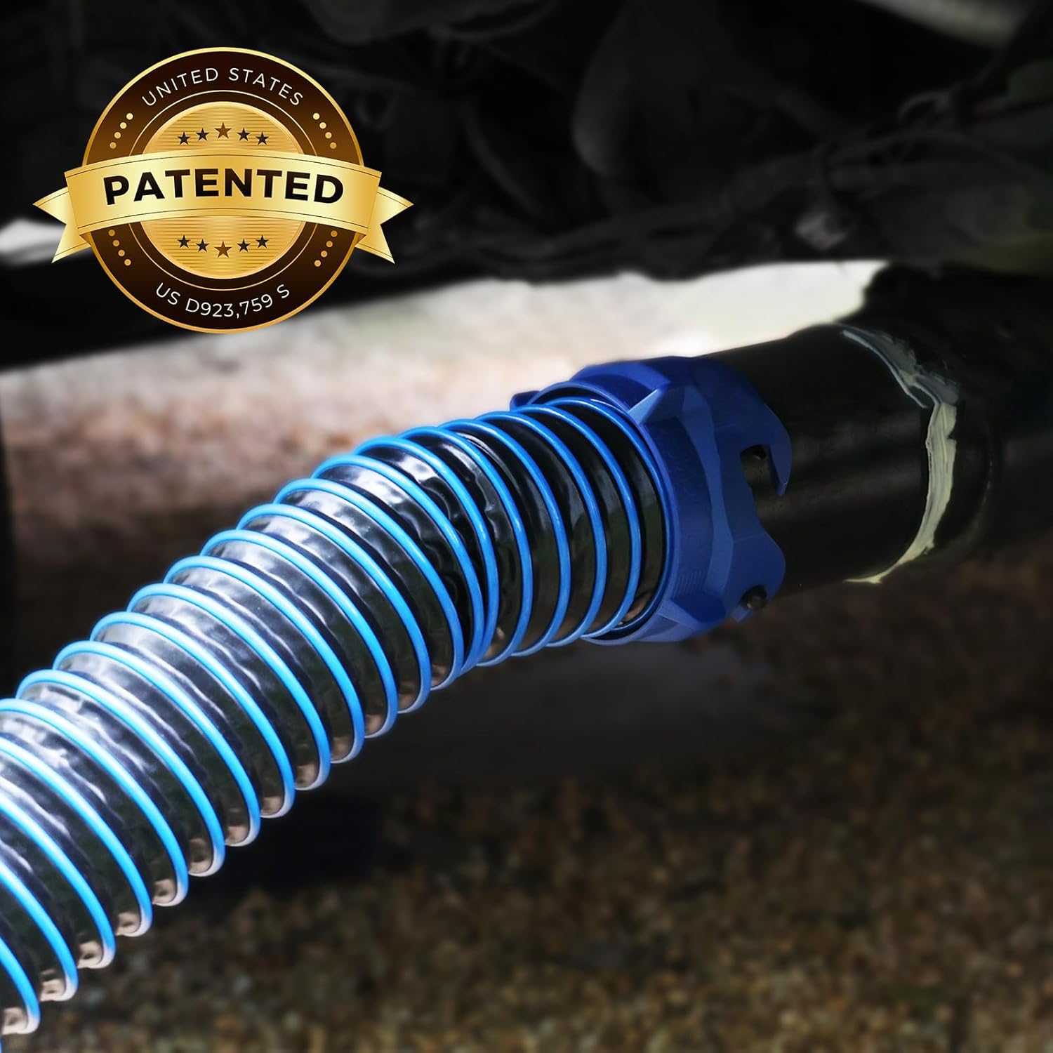 Thumbnail 6 de DUMPMAN RV Sewer Hose Kit (20 Ft) with Clear-View 90° Adapter and Storage Caps