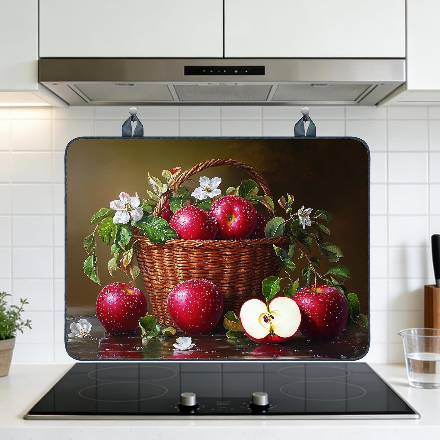 Detalle 2 de Nuxovilar Still Life Stove Top Cover, 20.47 x 28.34 Inches, Printed Design
