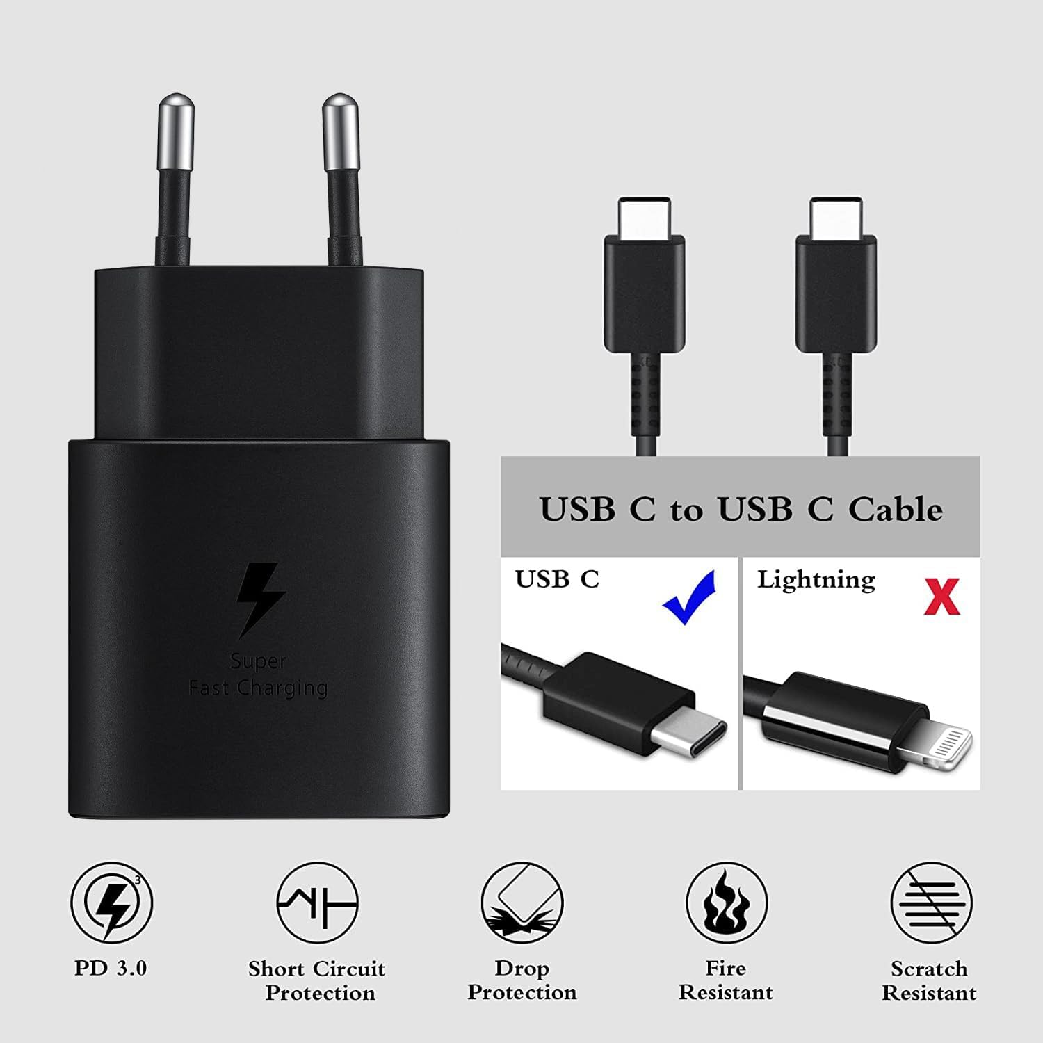 Thumbnail 3 de USB C Ladegerät 25W für Samsung 📱