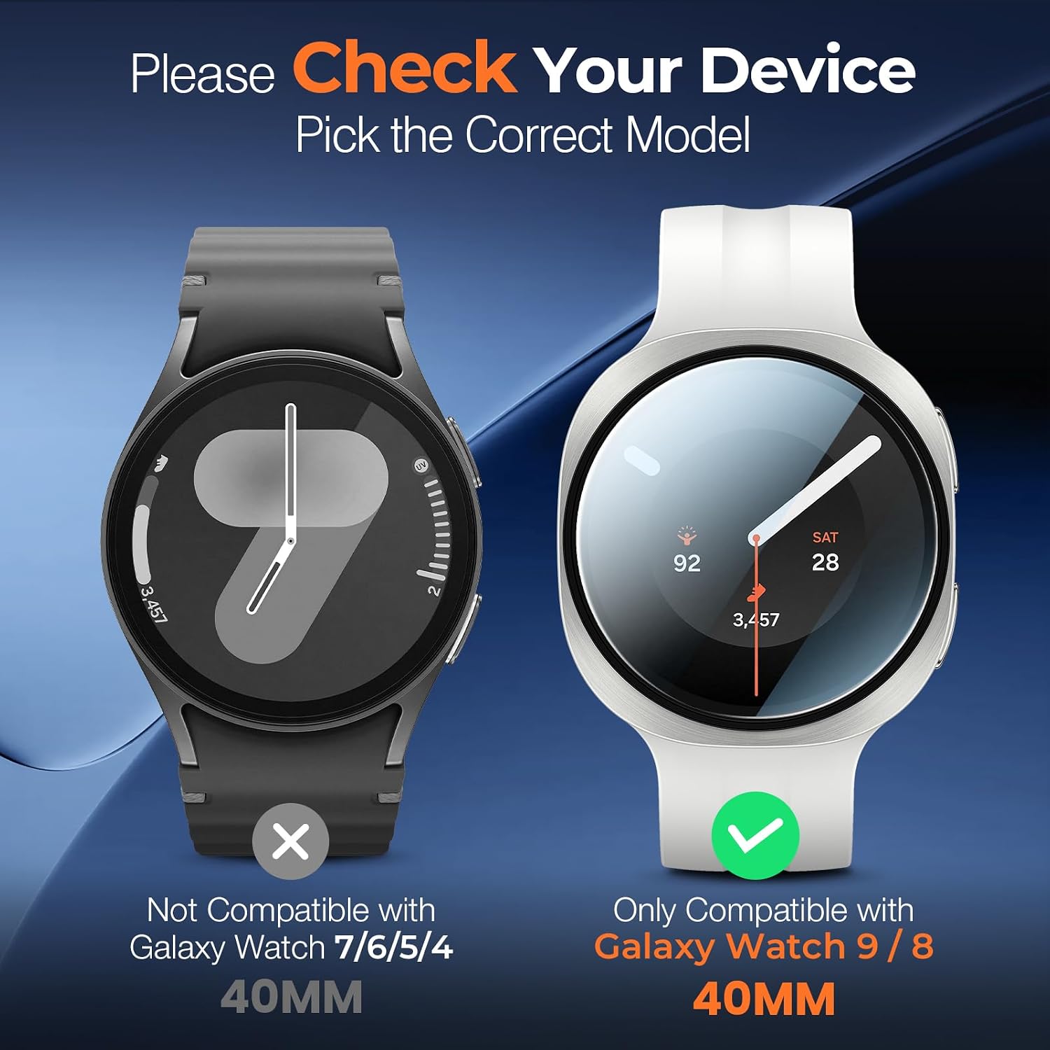 Detalle 2 de LK 4 Stück Displayschutzglas für Samsung Galaxy Watch 9/8 40 mm – Passgenau & Kratzfest