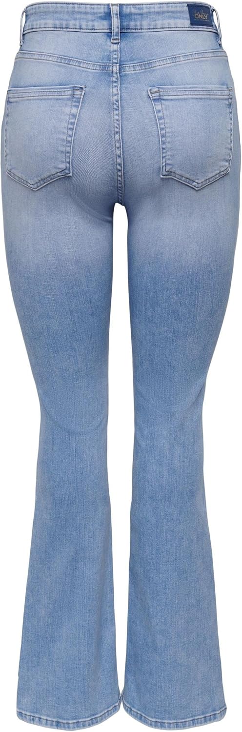 Detalle de ONLY Female Flared Fit Jeans ONLBLUSH mit mittlerer Taille – Jeans im Flared-Stil