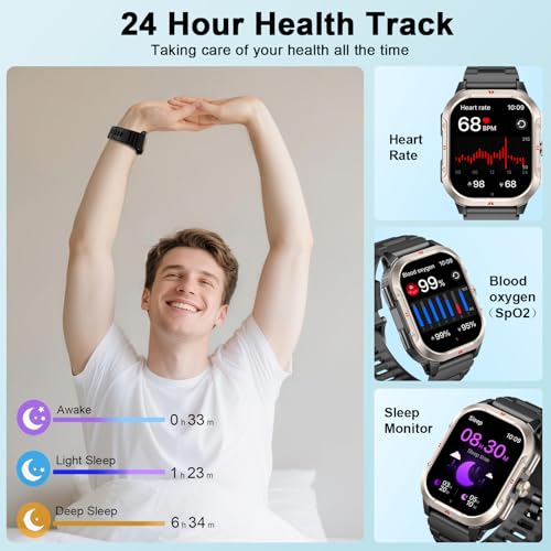 Detalle 2 de Reloj Inteligente Jugeman para Hombre con GPS y 110+ Modos Deportivos
