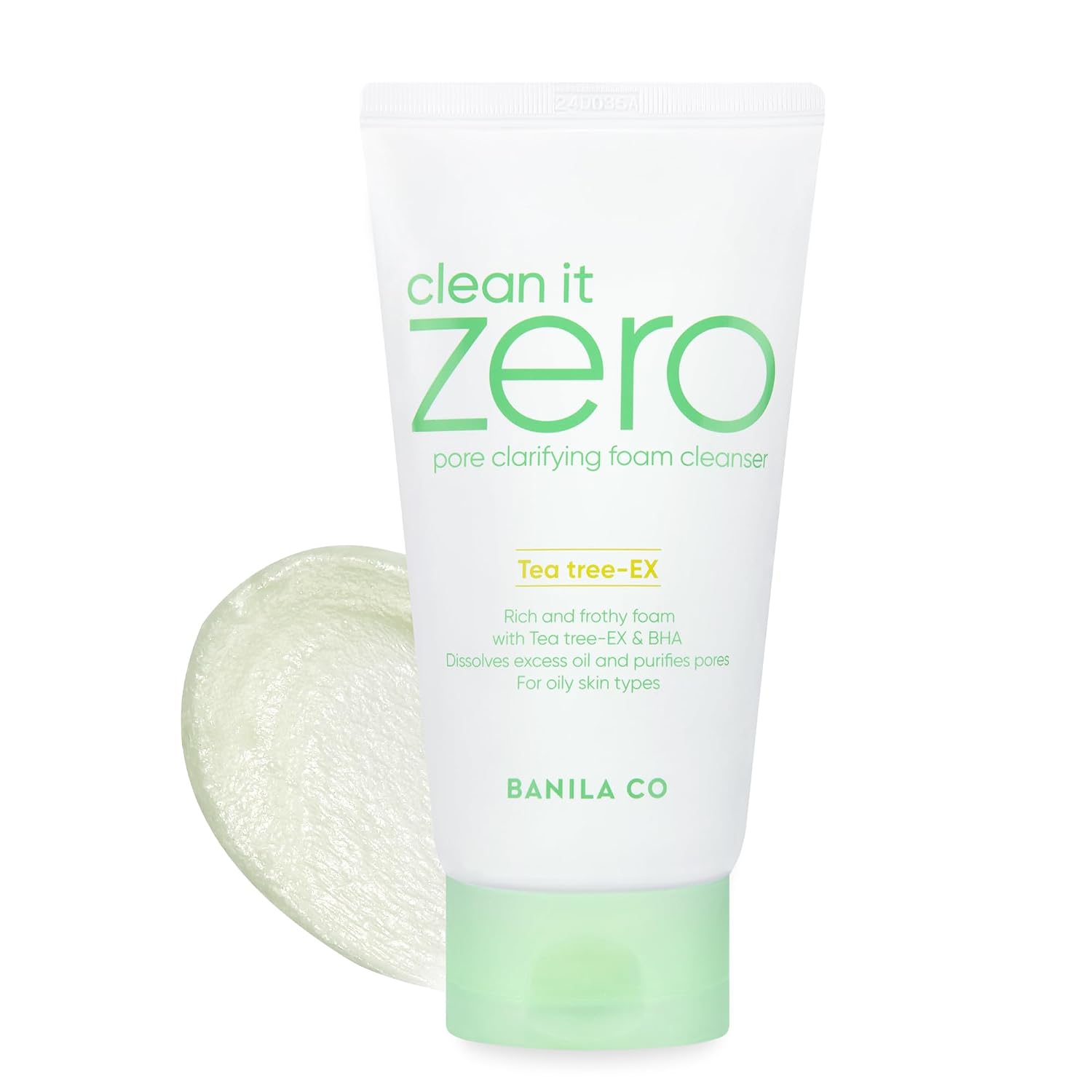 Detalle de BANILA CO Clean it Zero Porenaufhellender Schaumreiniger – Tiefenreinigung mit erfrischendem Finish (150 ml)