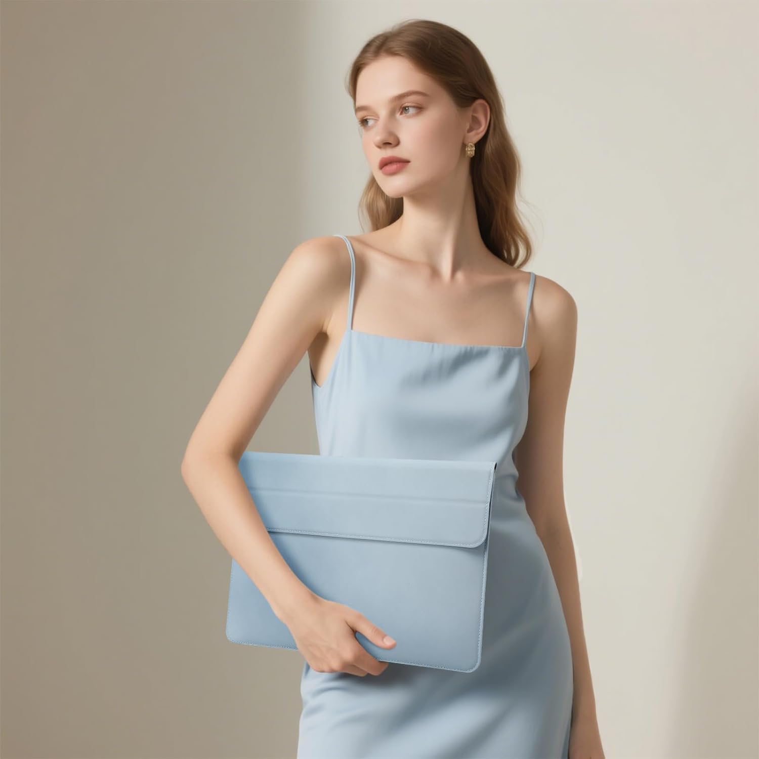 Thumbnail 6 de HYZUO 13 Inch Laptop Sleeve Case with Stand in Pale Blue