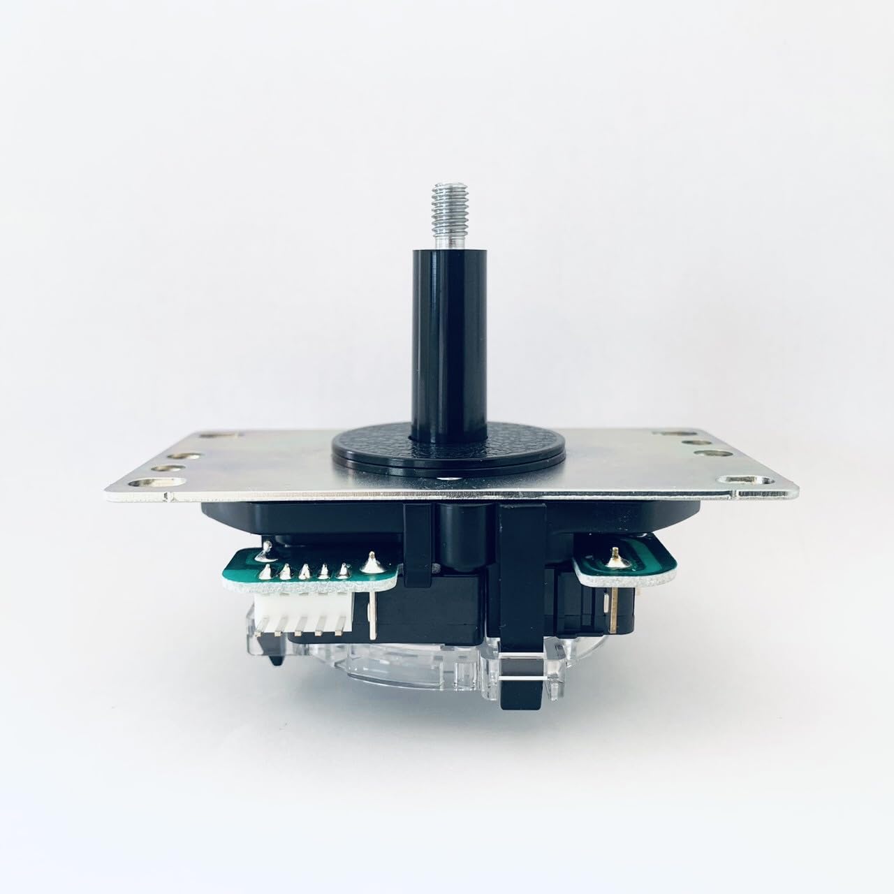 Detalle 2 de 三和電子 JLX2-TP-8YT-SK 基板タイプジョイスティックレバー 平鉄板・黒シャフトカバー付き