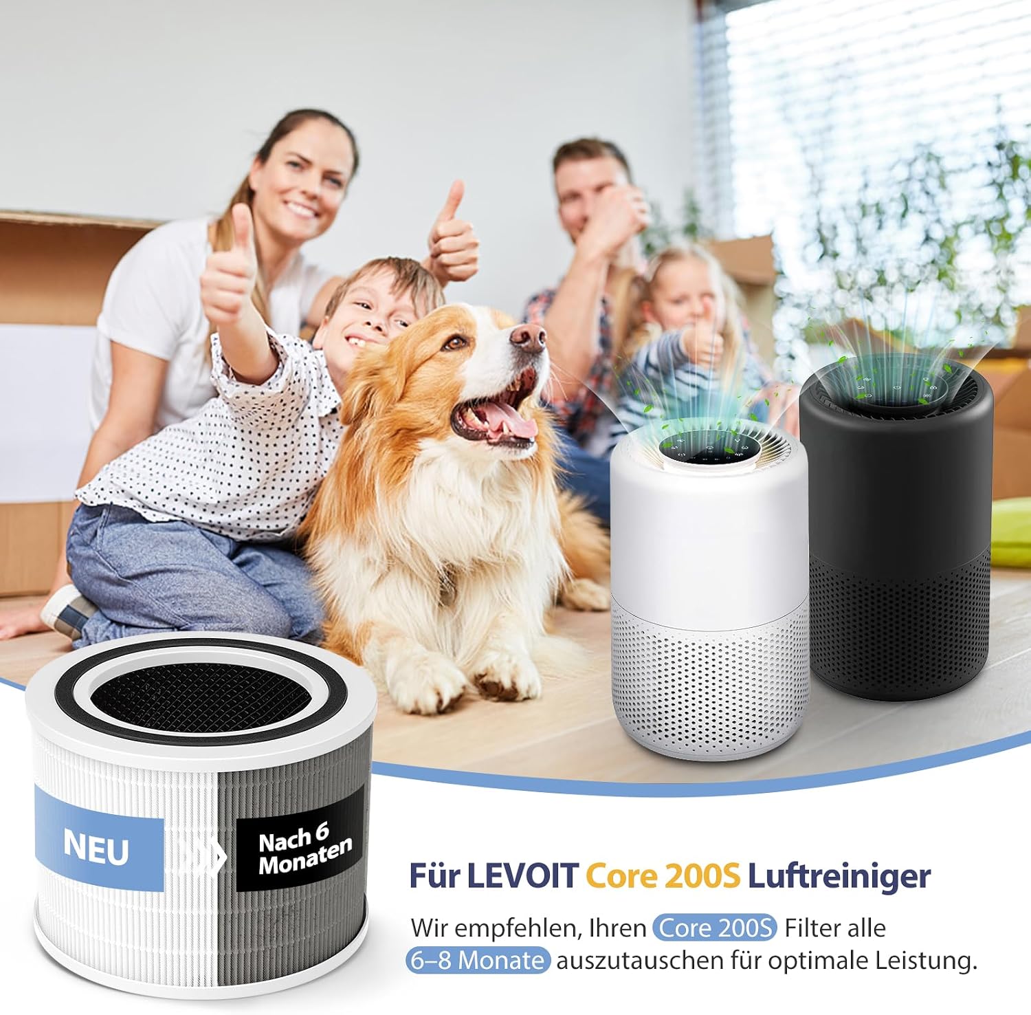 Thumbnail 6 de LEVOIT Core 200S Ersatzfilter 2er-Pack