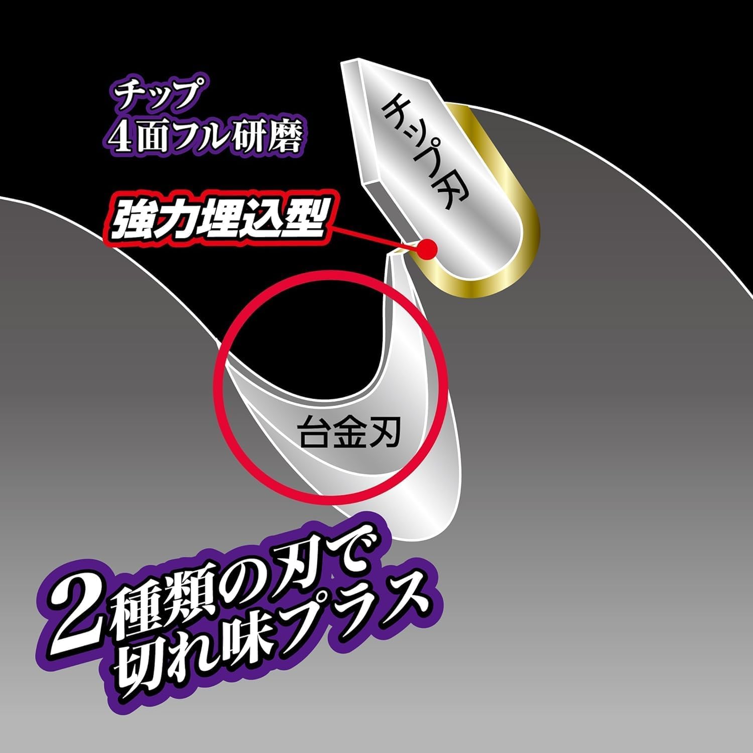Thumbnail 4 de 高儀 EARTH MAN 斬丸 電気草刈機用チップソー 二段刃 160mm×24P・内径20mm