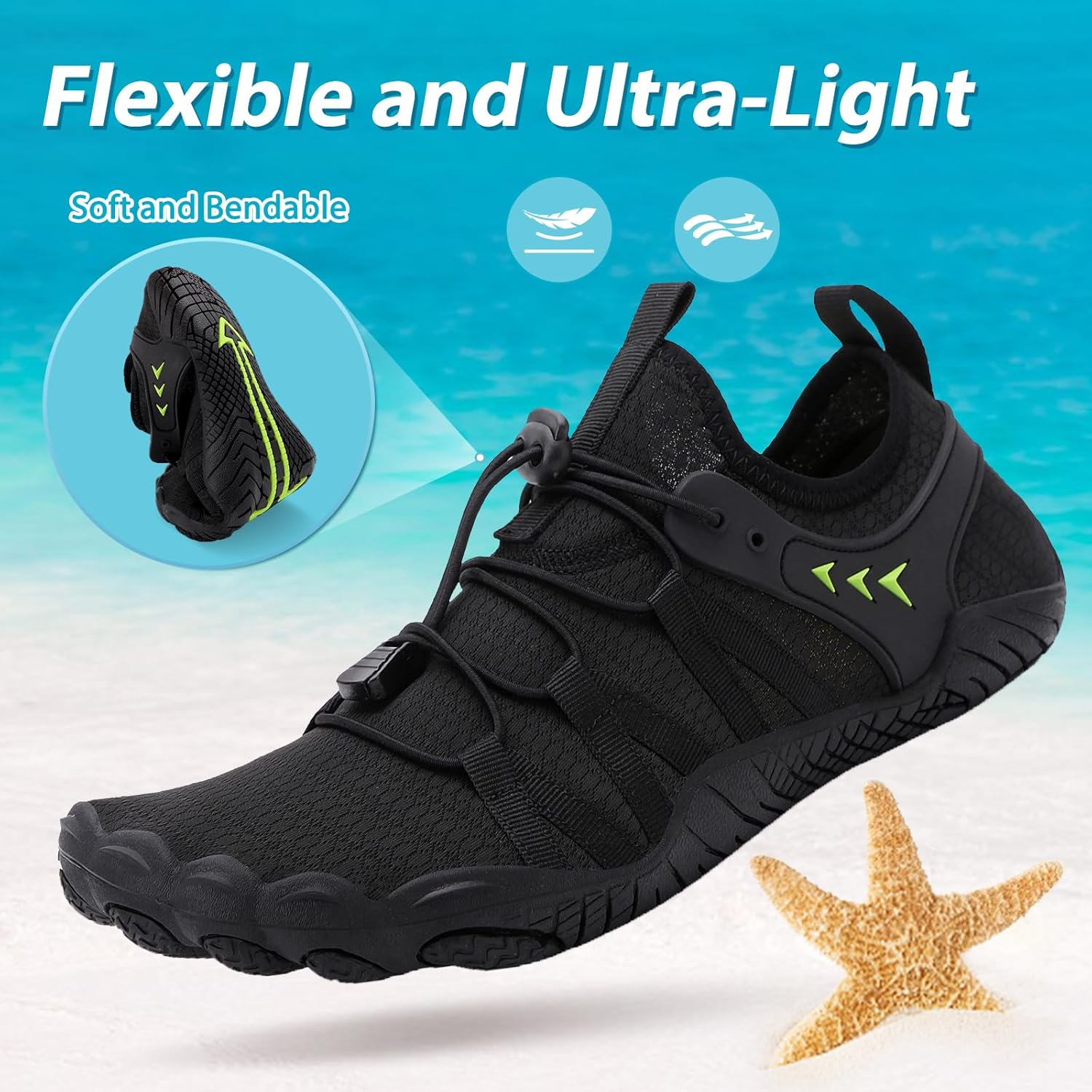 Detalle 2 de Scarpe da Acqua Unisex: leggerezza, drenaggio e comfort per mare, piscina e spiaggia