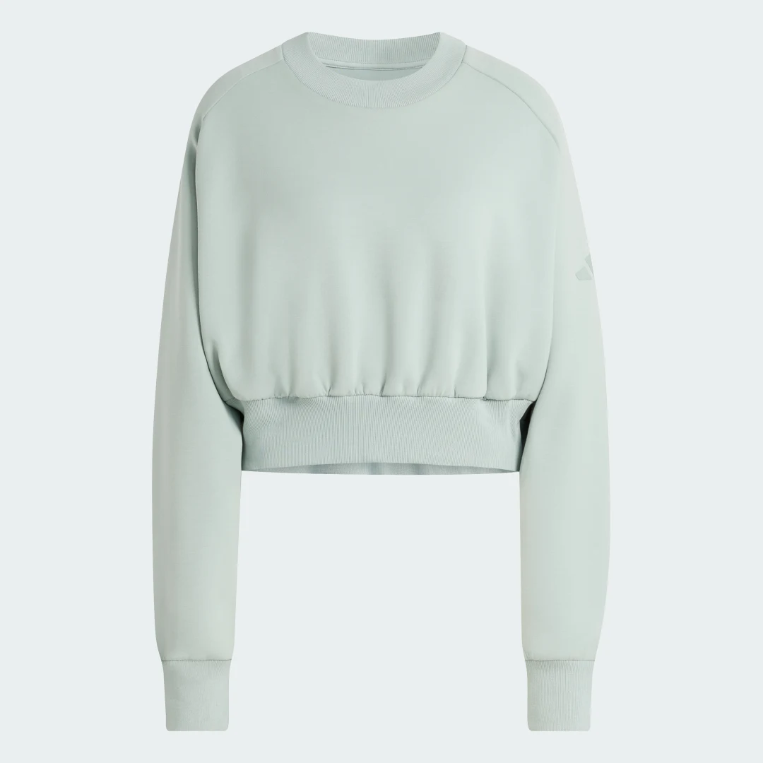 Thumbnail 3 de Sudadera holgada Soft Lux de Adidas — Verde, cómodo tono diario