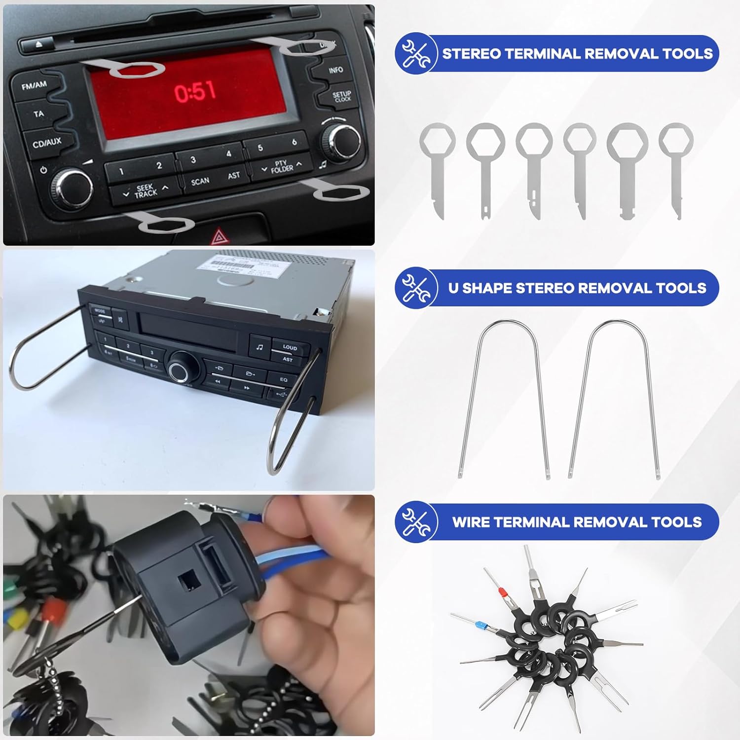 Thumbnail 3 de DUBULL 38-piece Car Trim Removal Tool Kit for Dash & Door Panels