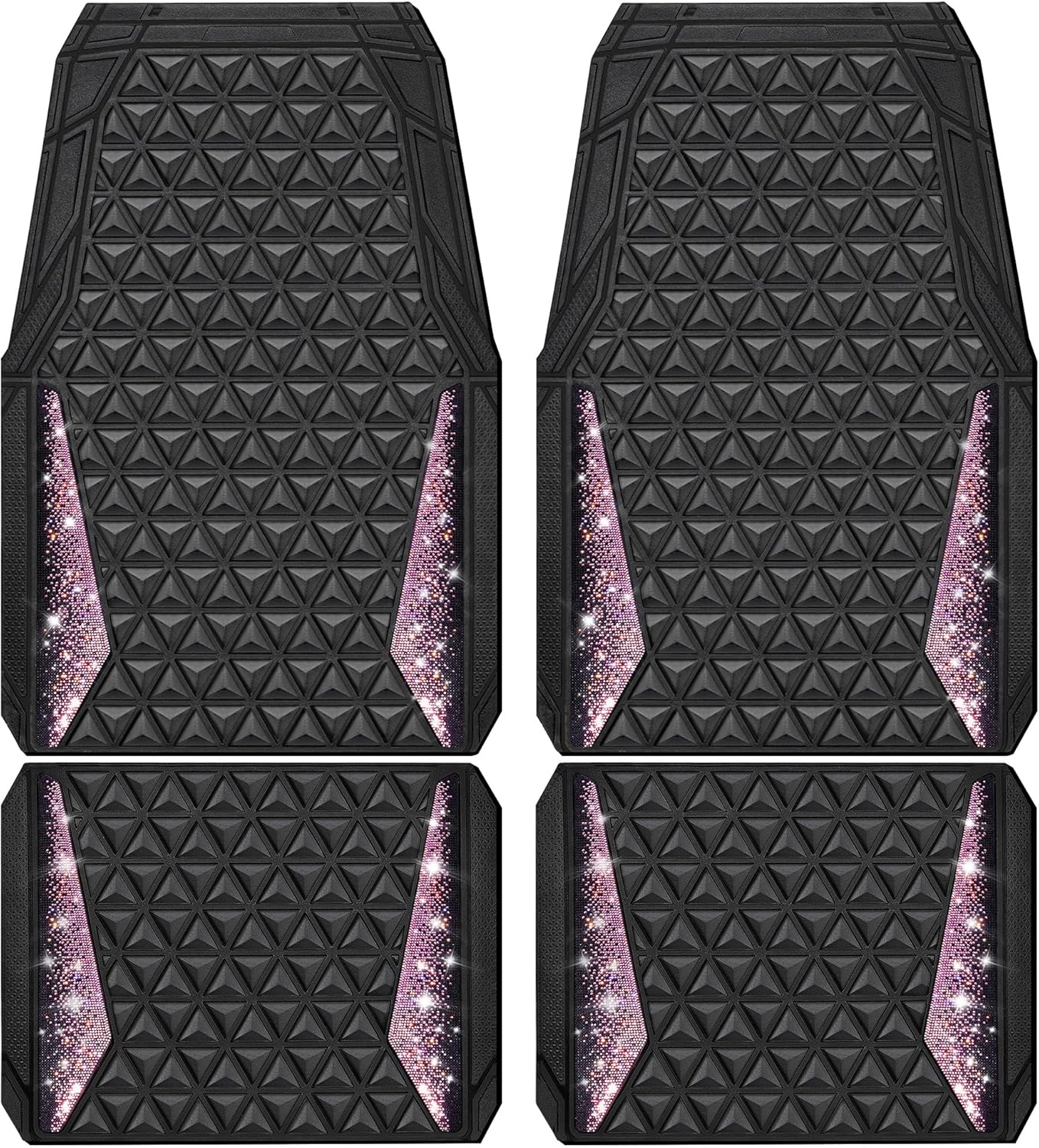 CAR PASS Bling Rubber Car Mats, Universal 1