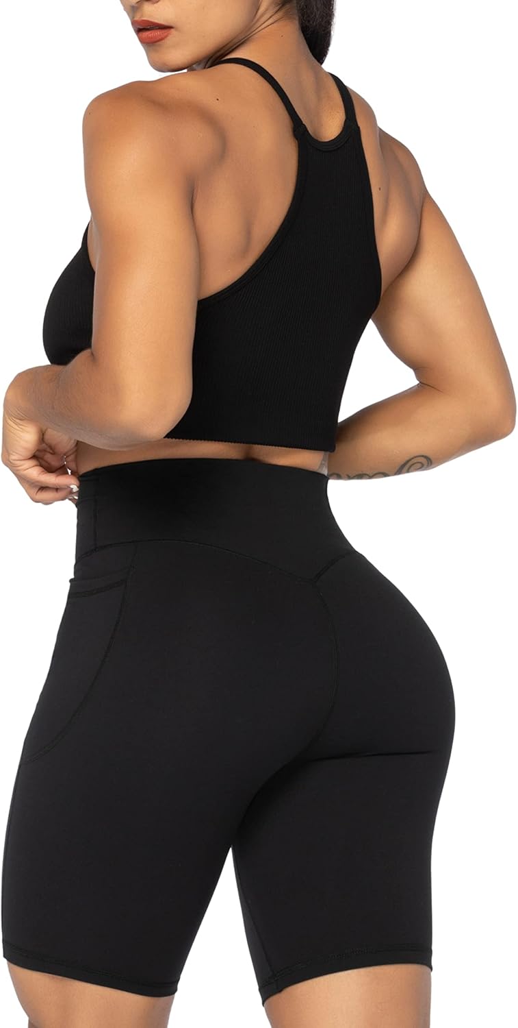 Thumbnail 6 de Sunzel No Front Seam Biker Shorts for Women with Pockets & Tummy Control