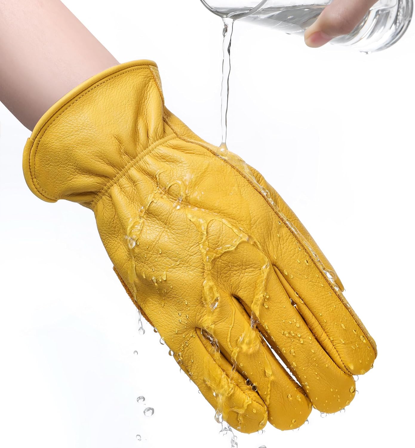 Detalle de DULFINE Cowhide Work Gloves