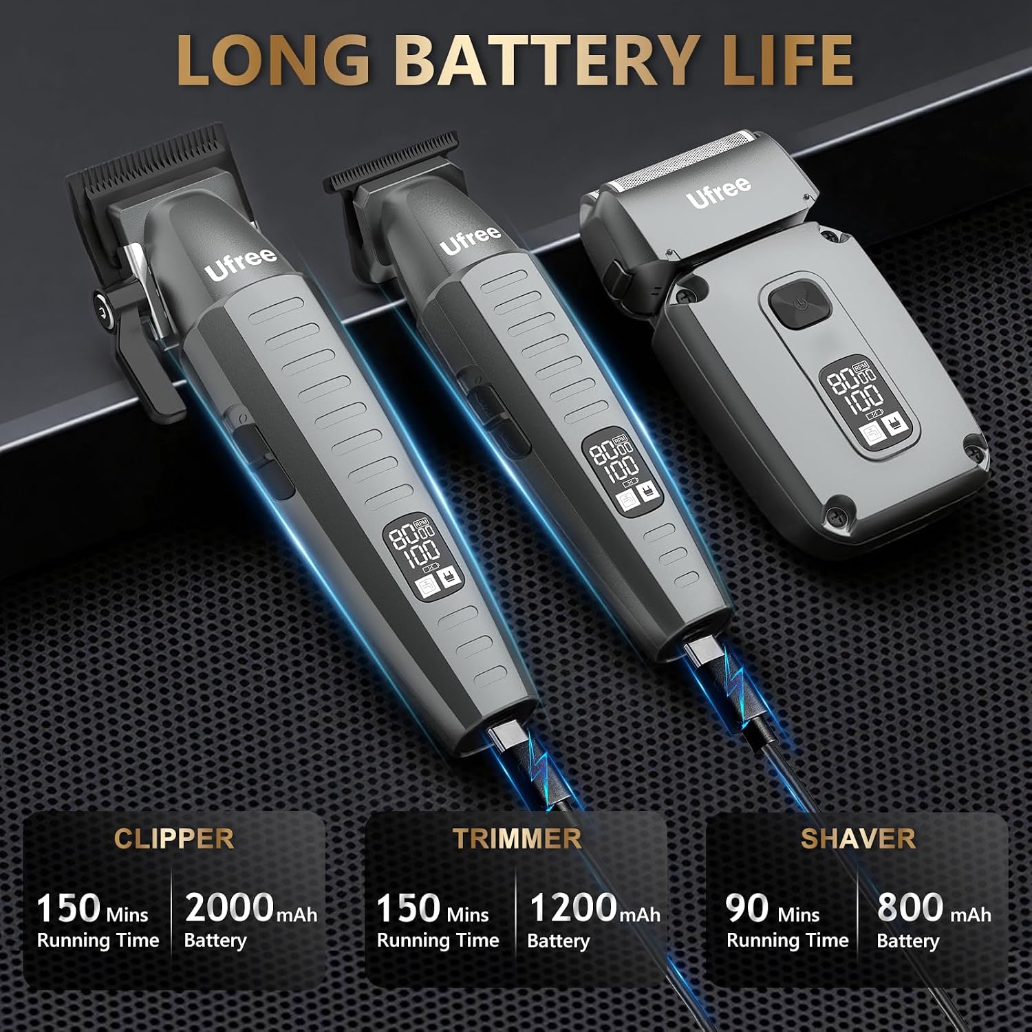Thumbnail 4 de Ufree Professional Hair Clippers for Men trimmer set ✂