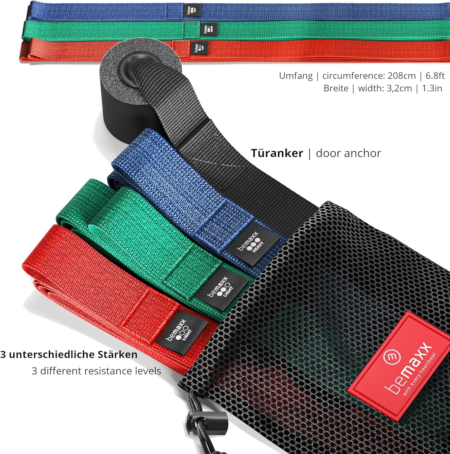 Thumbnail 1 de Fitnessband Pull Up Resistance Band – Klimmzughilfe mit Trainings-eBook für Calisthenics & Home Gym